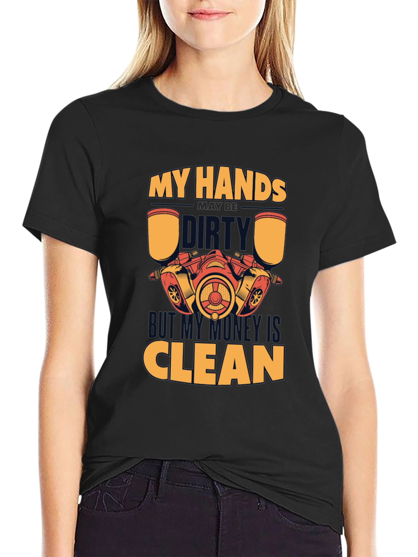 Dirty Hands Clean Money T-Shirt Mechanic Gift