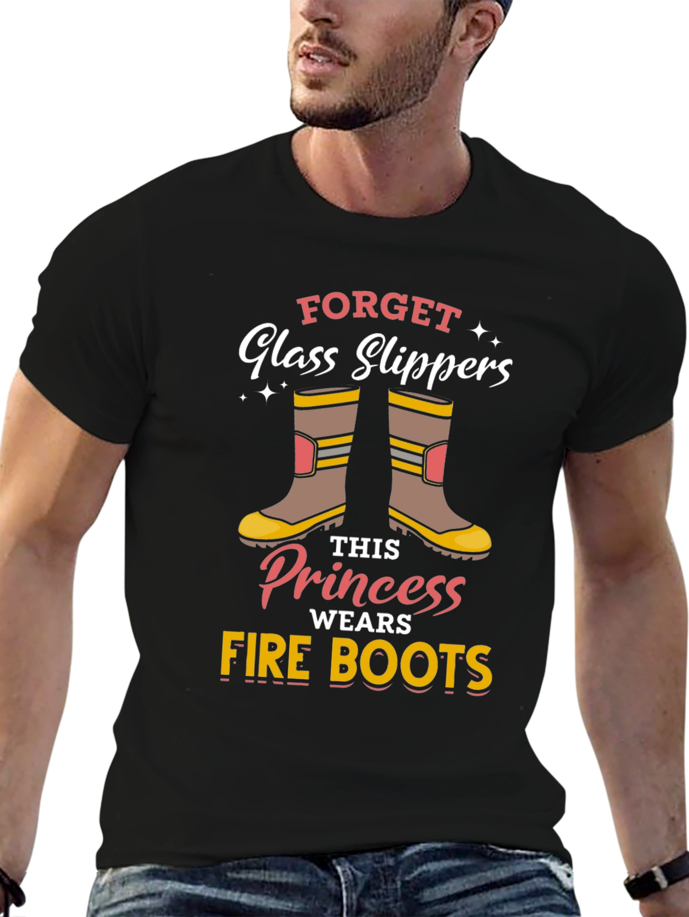 Firefighter Princess T-Shirt: Forget Glass Slippers!