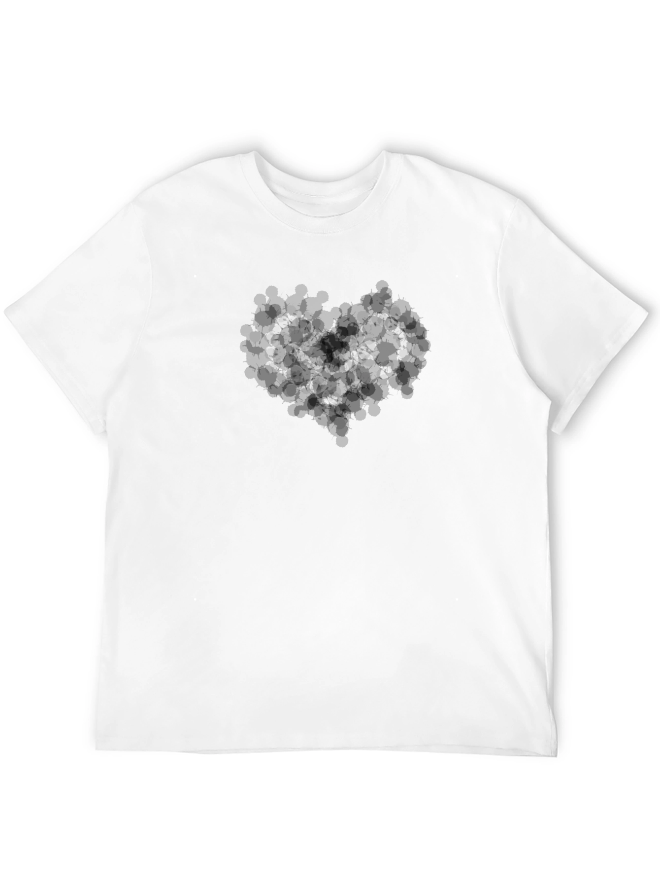 Black T-Shirt with Abstract Design