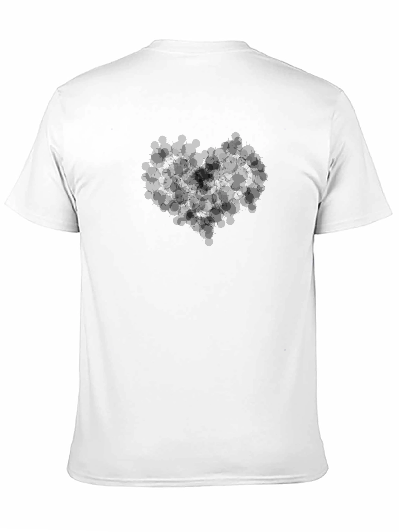 Black T-Shirt with Abstract Design