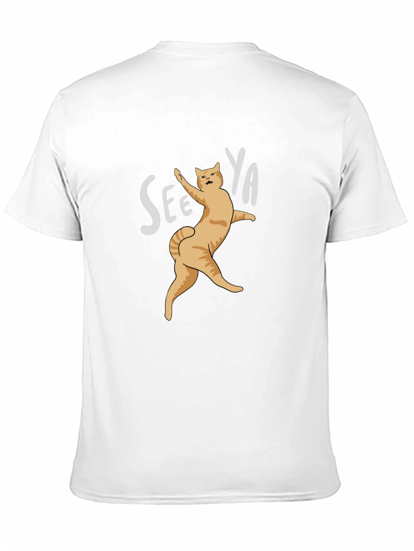 See Ya Cat Graphic Black T-Shirt