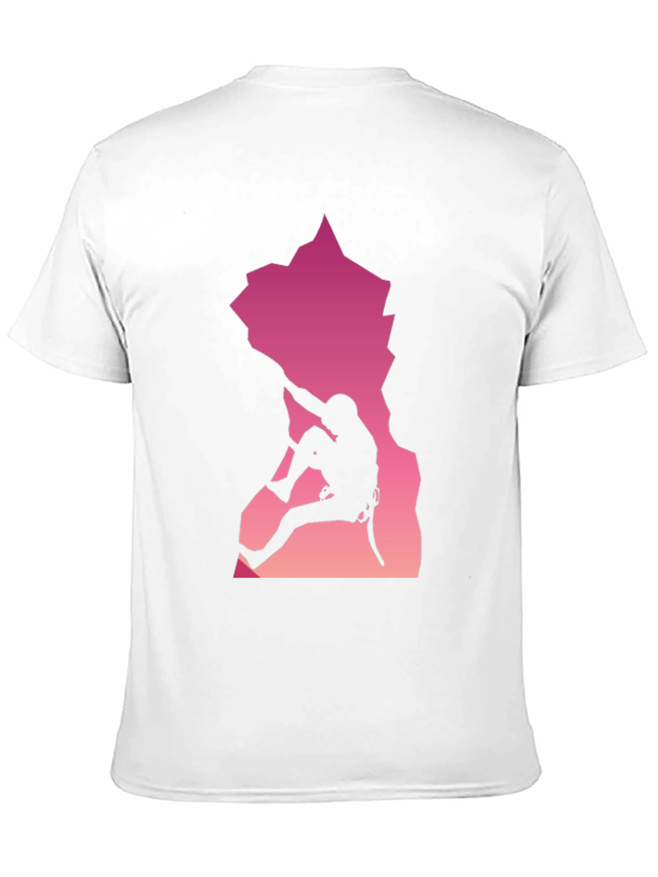 Rock Climbing Silhouette Graphic Tee - Adventurous Design