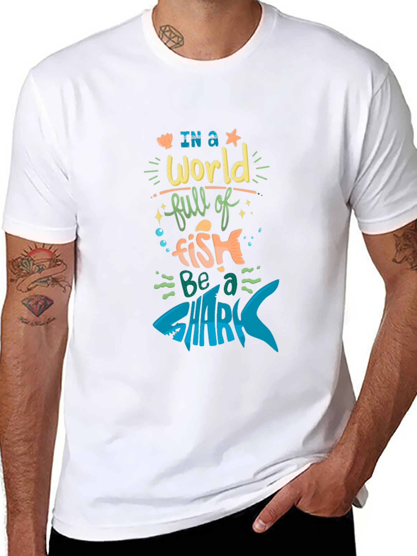 Be a Shark T-Shirt - Motivational Graphic Tee