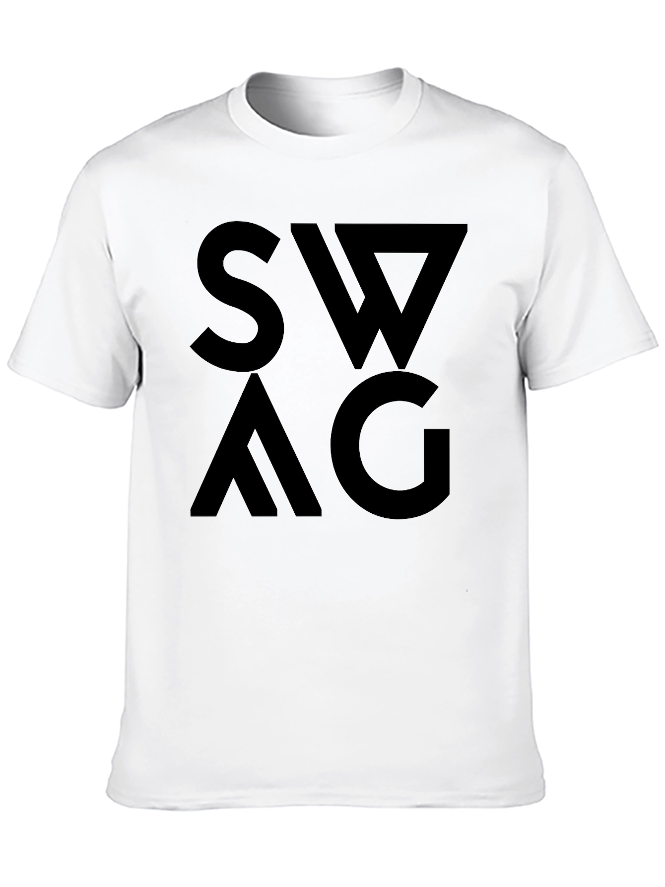 Bold SWAG Graphic Black T-Shirt