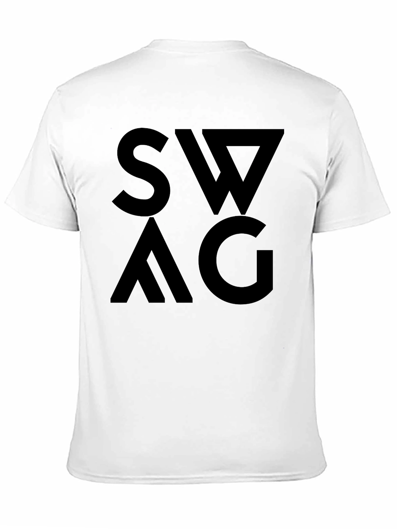 Bold SWAG Graphic Black T-Shirt