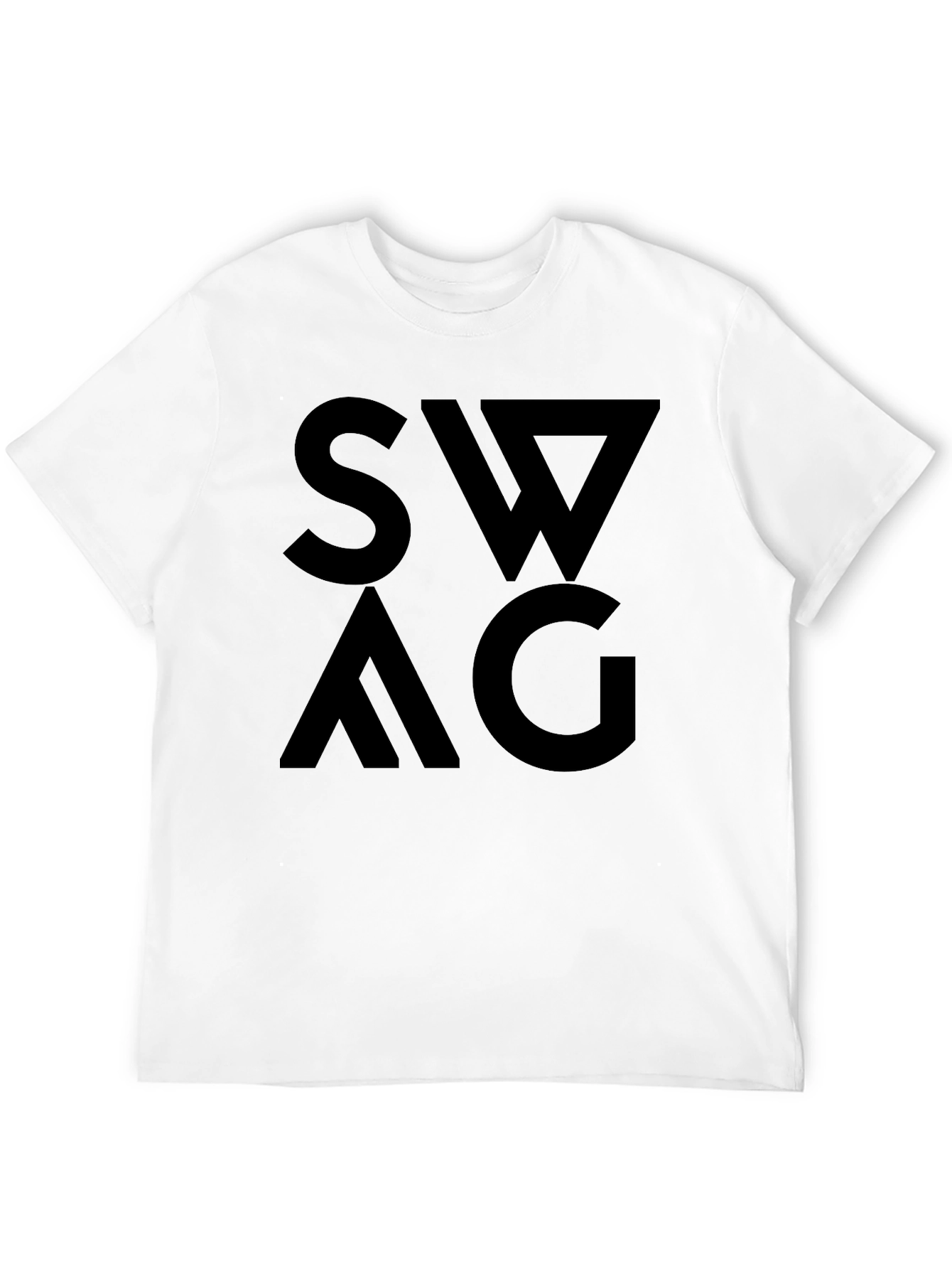 Bold SWAG Graphic Black T-Shirt