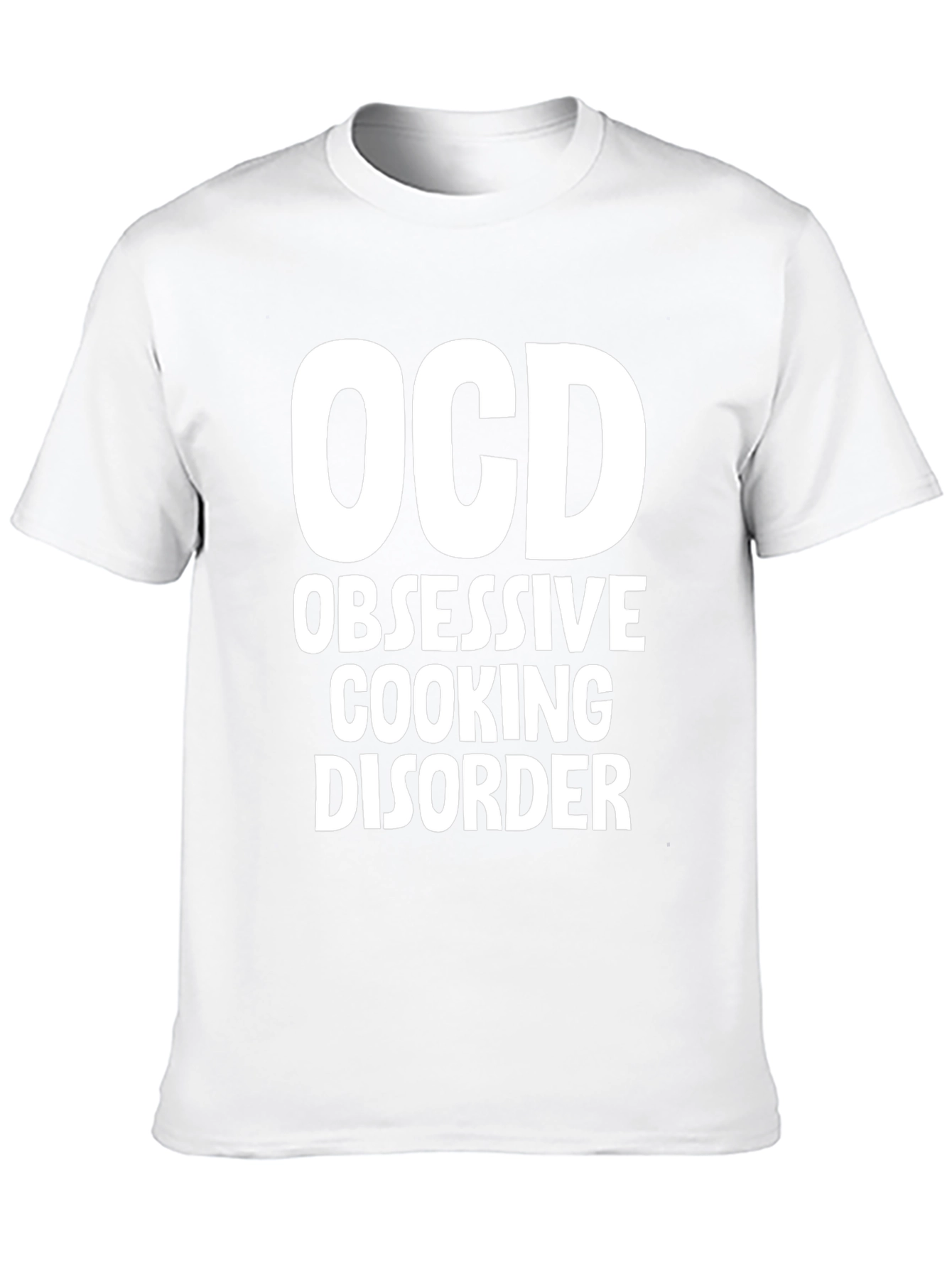 OCD Obsessive Cooking Disorder T-Shirt Black Cotton Tee