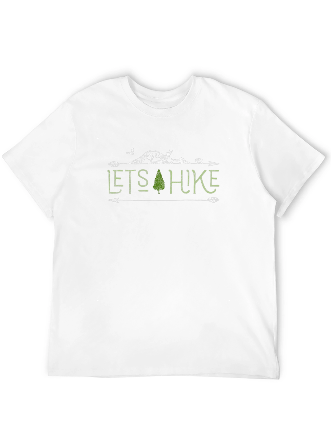 Lets Hike Graphic T-Shirt - Nature Adventure Tee
