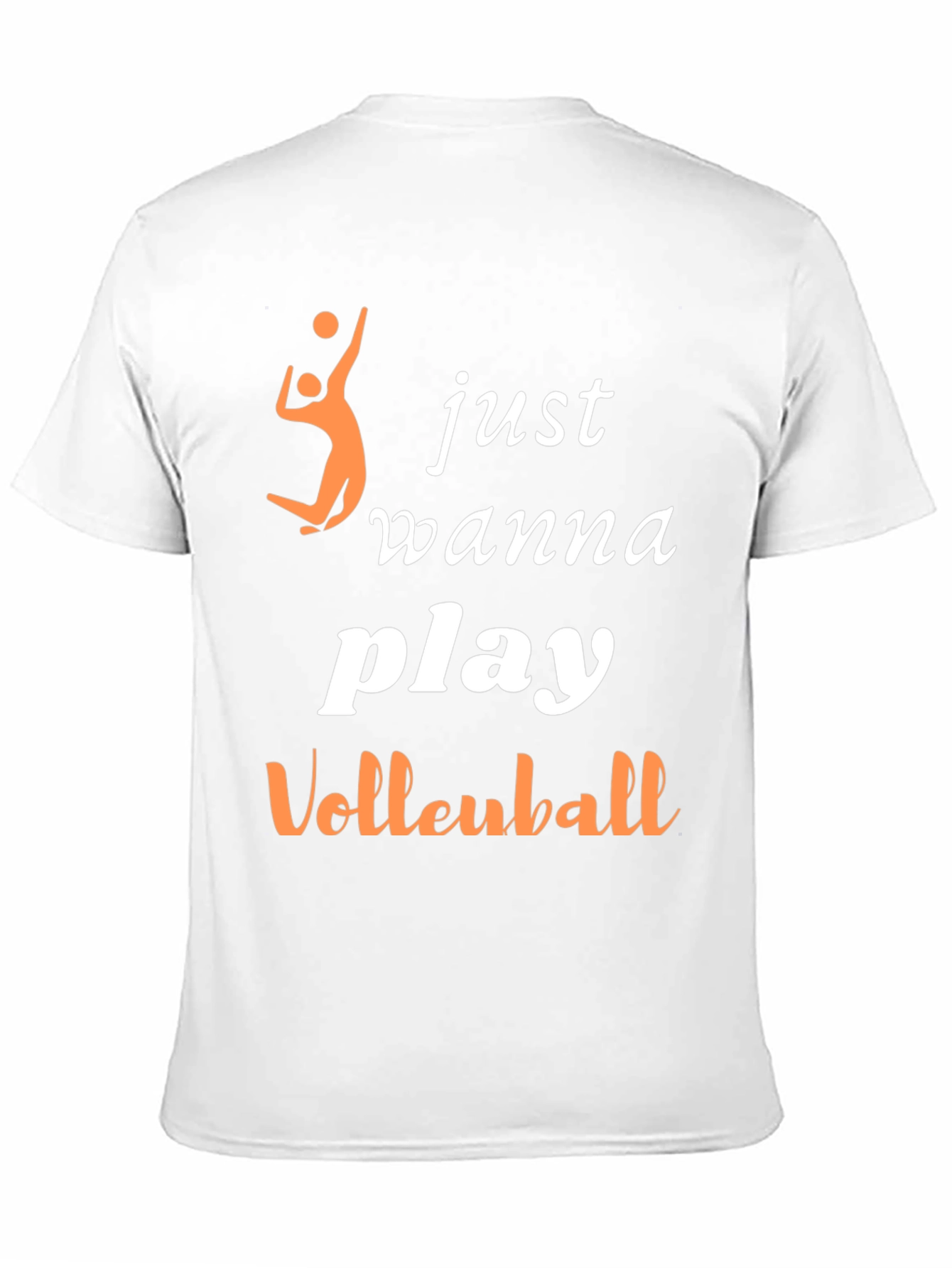 Volleyball Player T-Shirt - Just Wanna Play Design