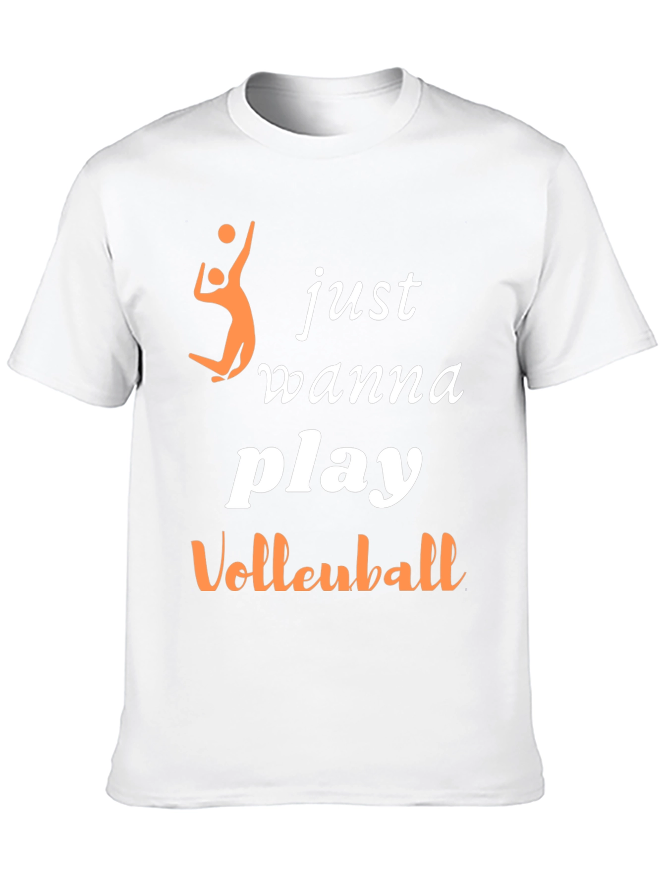Volleyball Player T-Shirt - Just Wanna Play Design