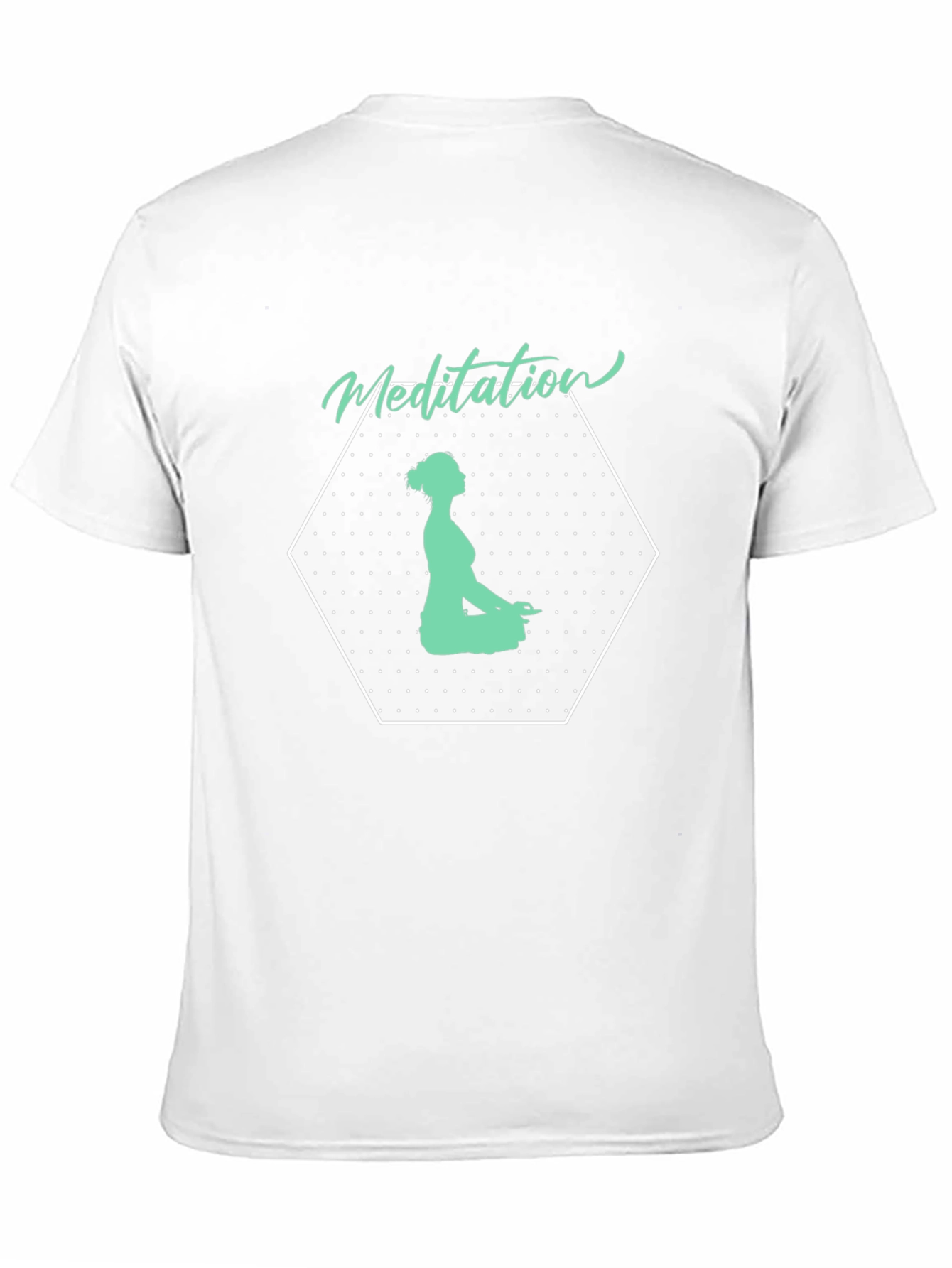 Meditation Graphic Print Black T-Shirt