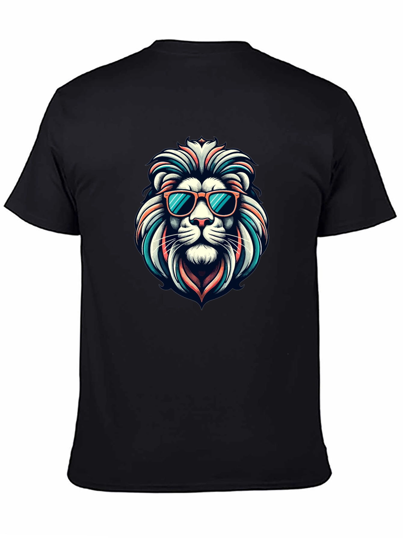 Cool Lion Graphic Tee - Black T-Shirt
