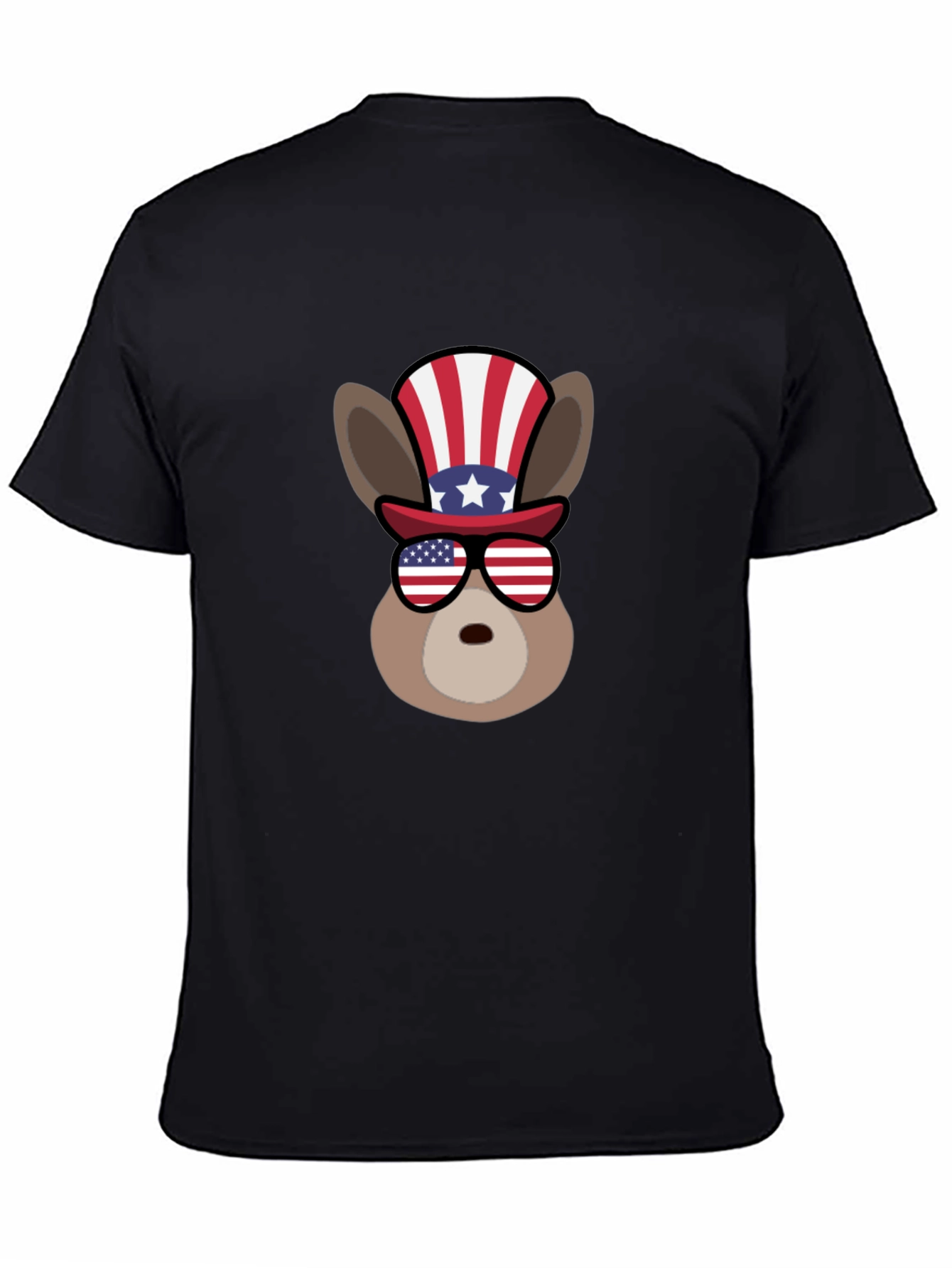 Patriotic Donkey Graphic T-Shirt