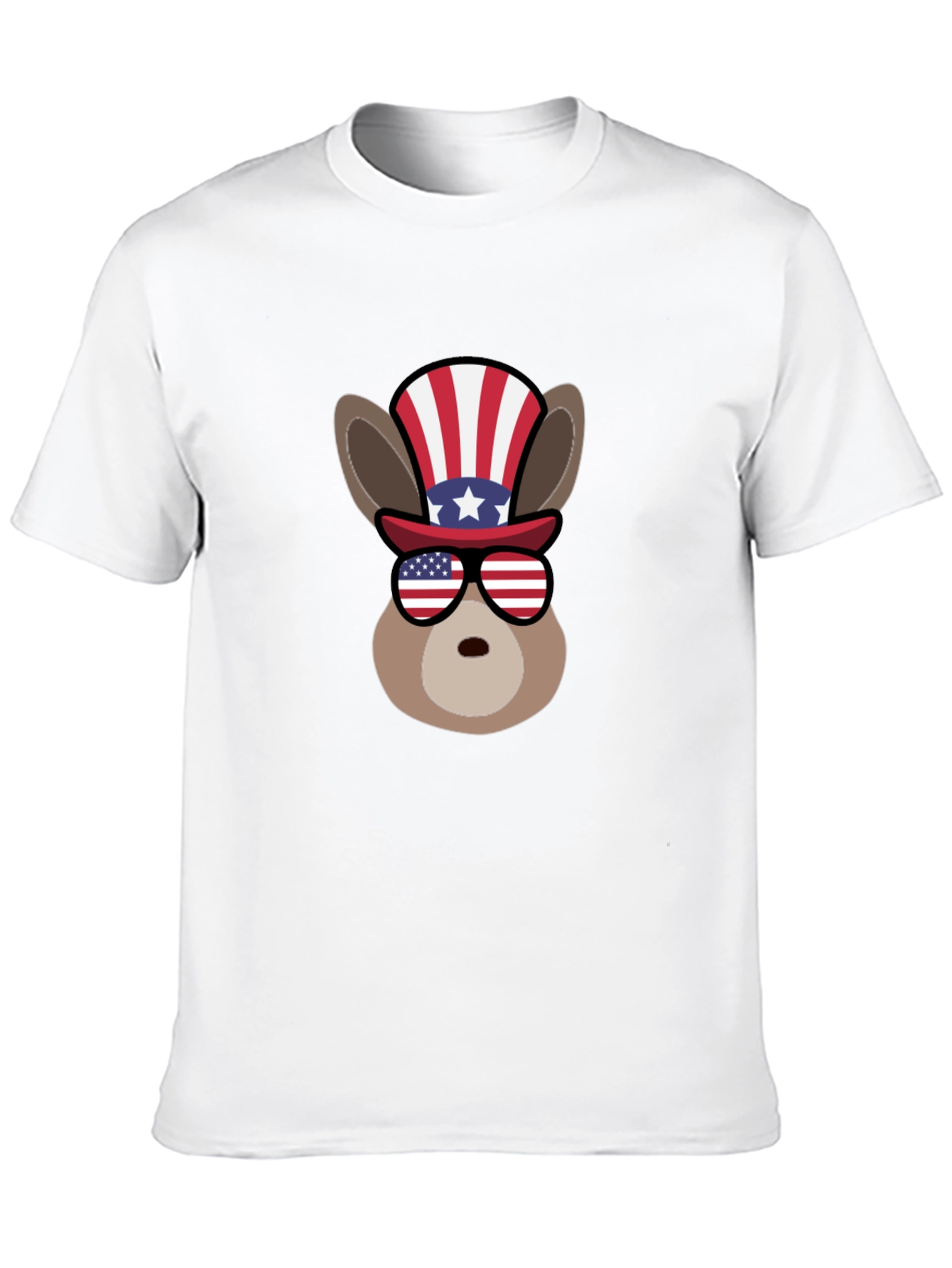 Patriotic Donkey Graphic T-Shirt
