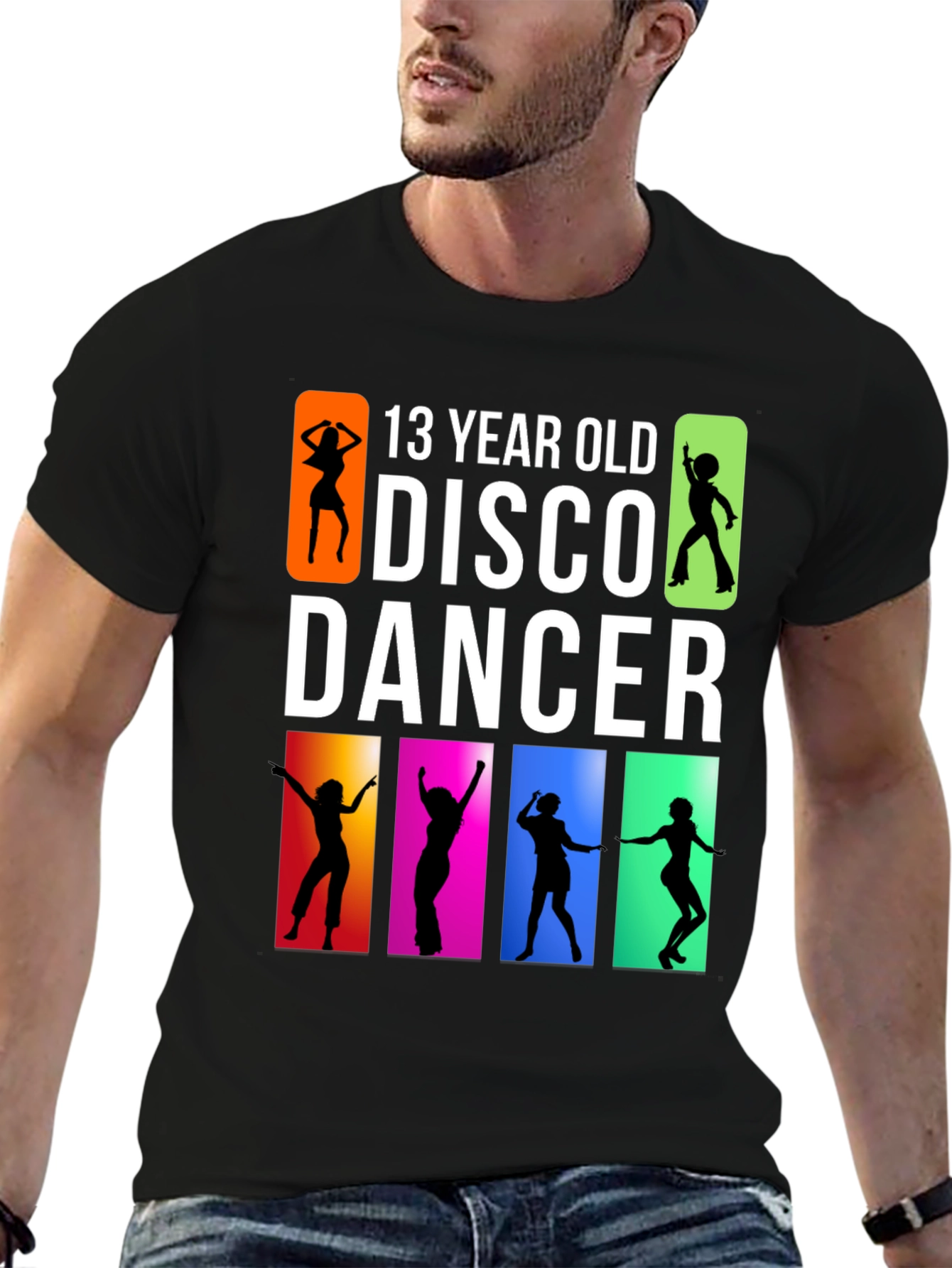 13 Year Old Disco Dancer Black T-Shirt