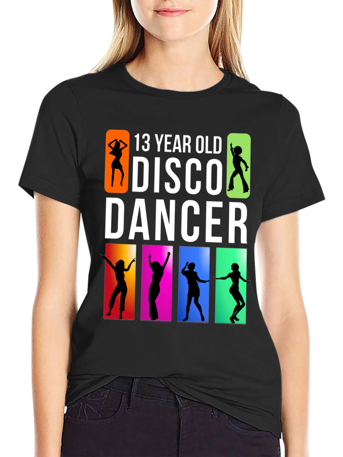 13 Year Old Disco Dancer Black T-Shirt