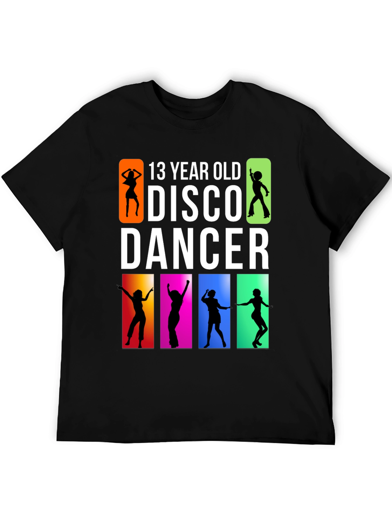 13 Year Old Disco Dancer Black T-Shirt