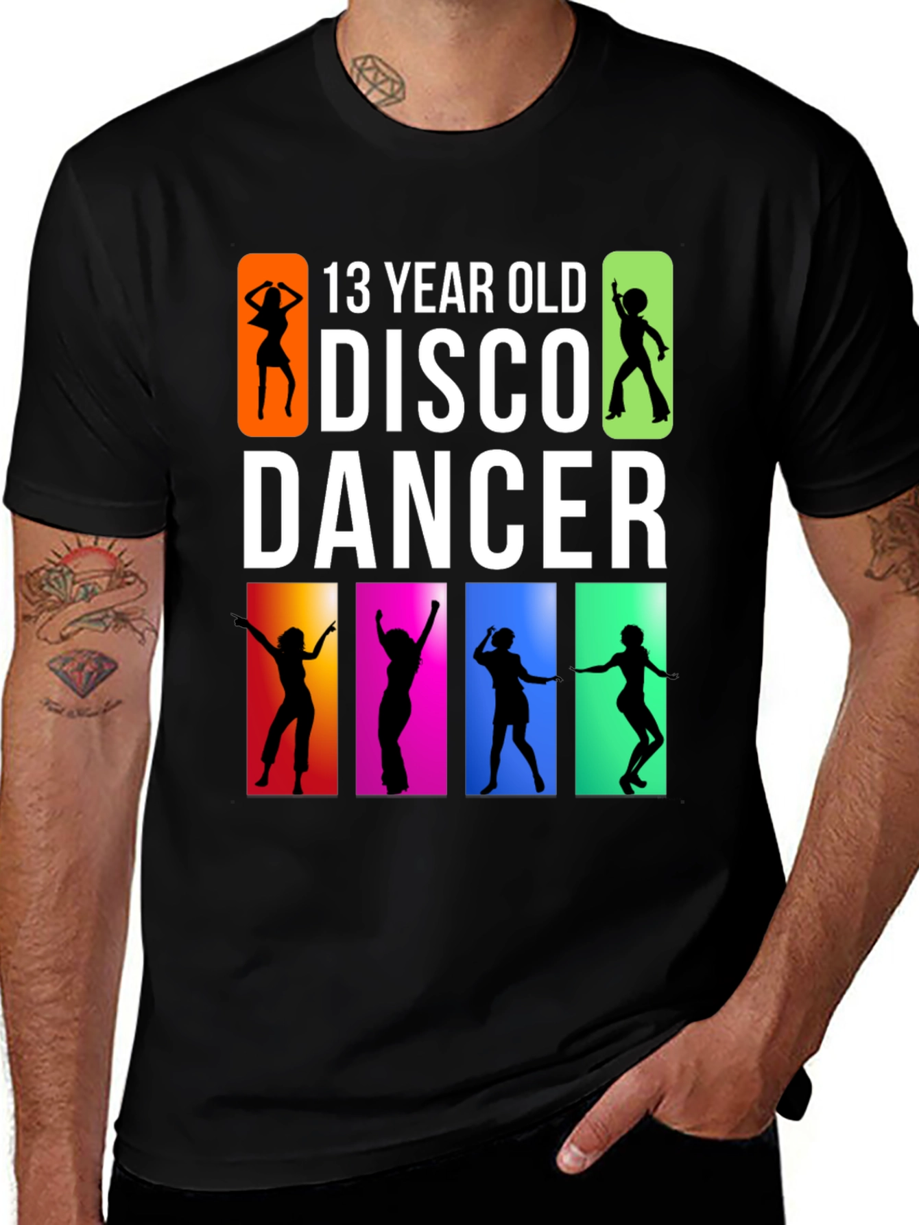 13 Year Old Disco Dancer Black T-Shirt