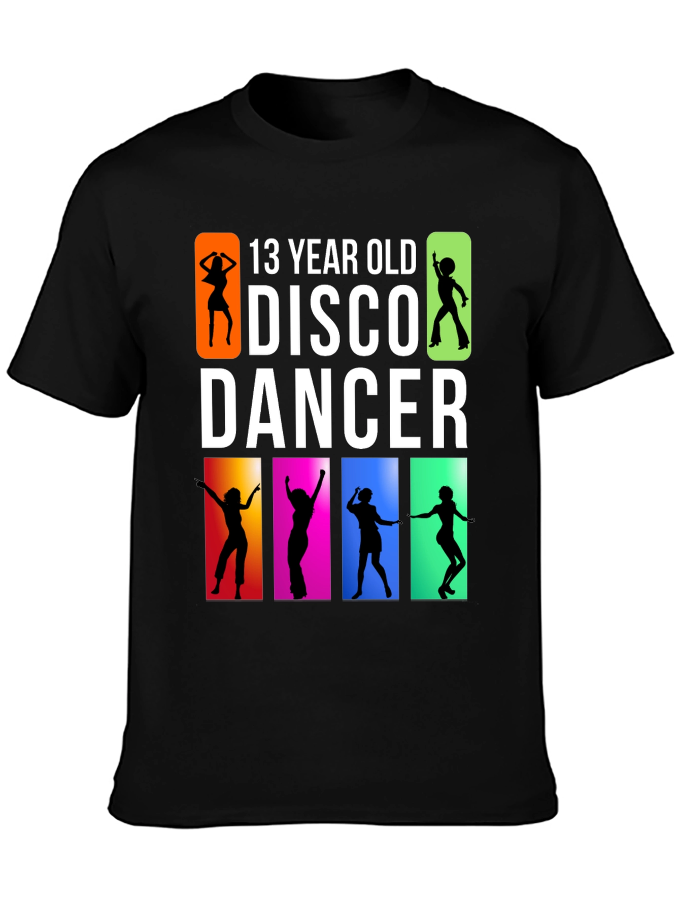 13 Year Old Disco Dancer Black T-Shirt