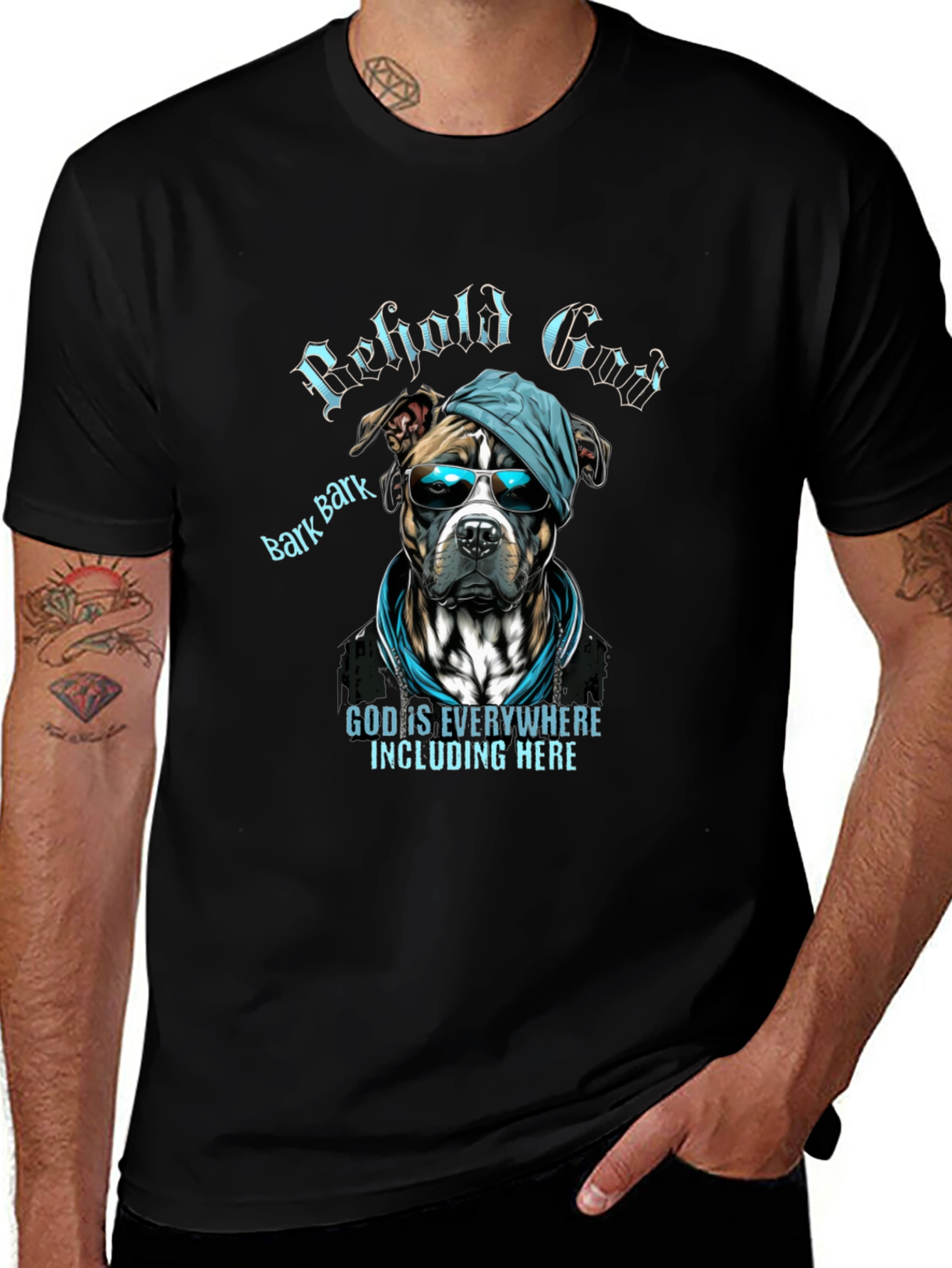 Behold God Dog Graphic T-Shirt