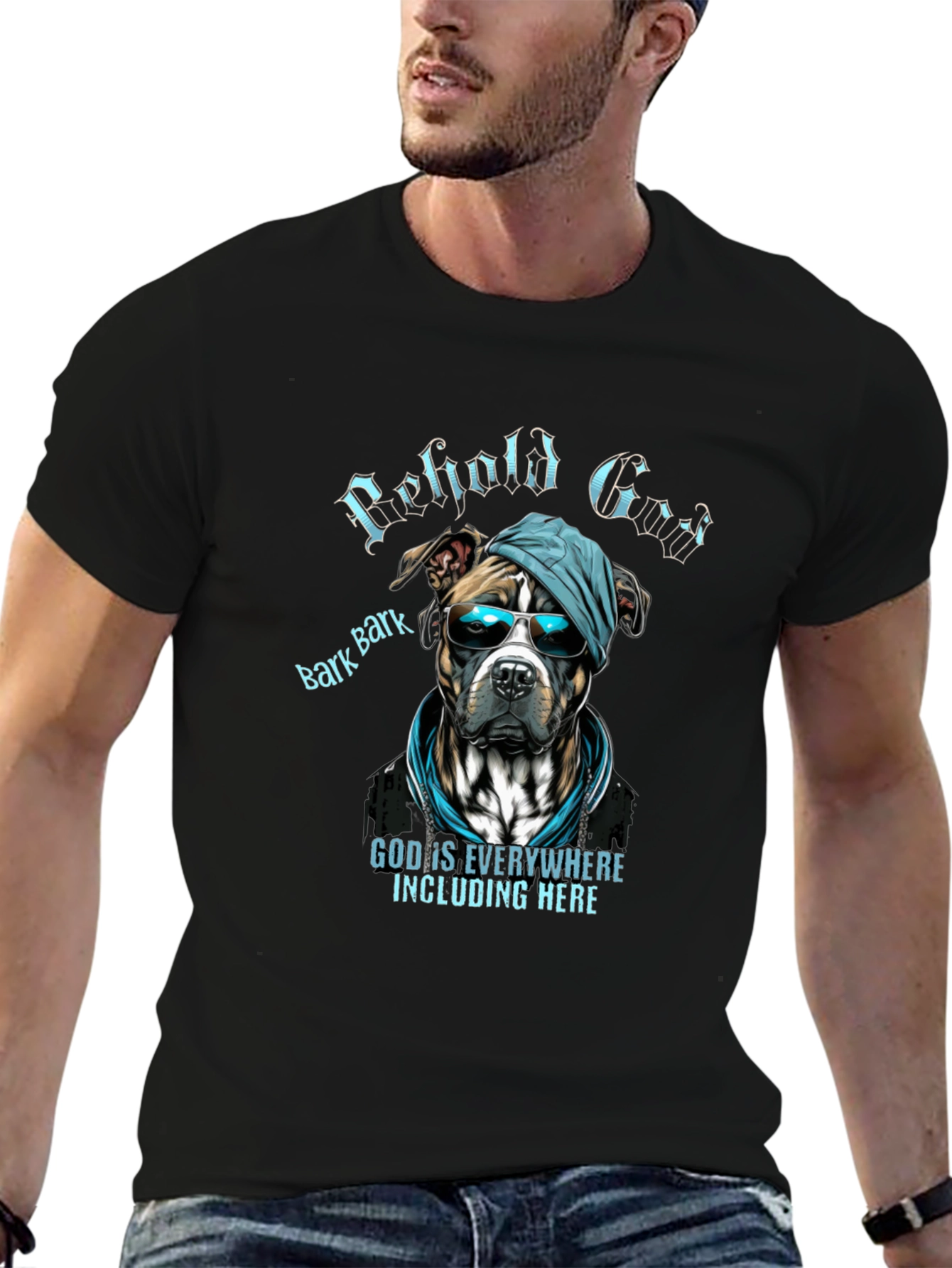 Behold God Dog Graphic T-Shirt