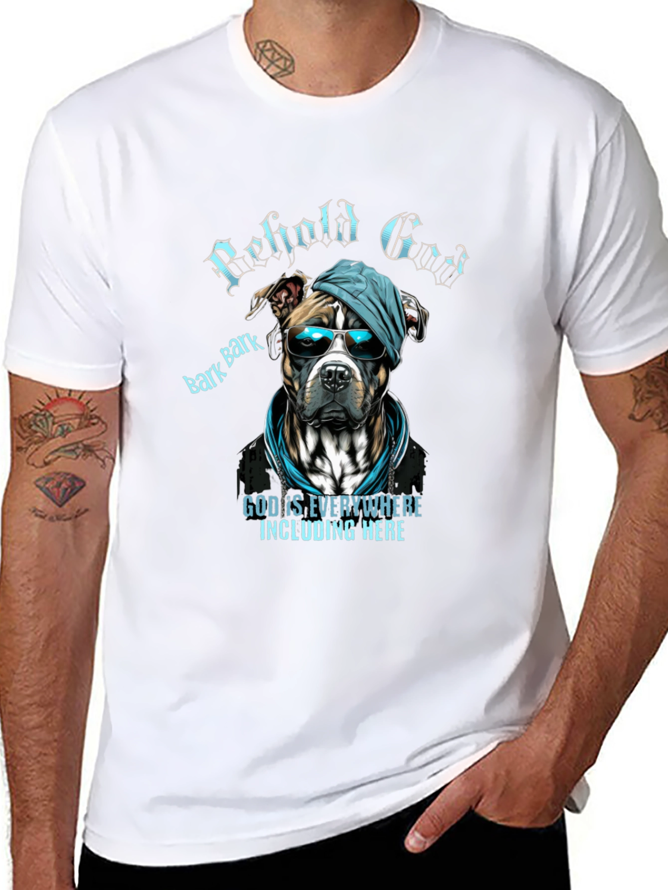 Behold God Dog Graphic T-Shirt