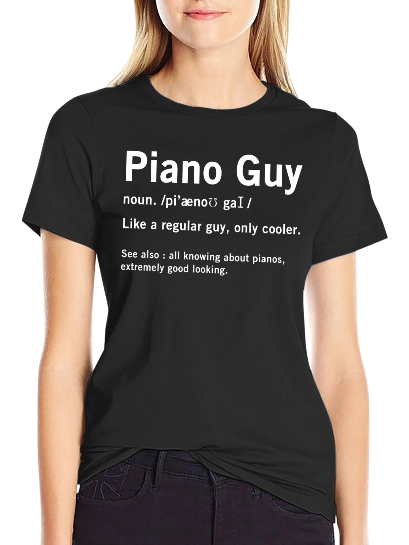 Piano Guy Definition T-Shirt - Cool Musician Tee