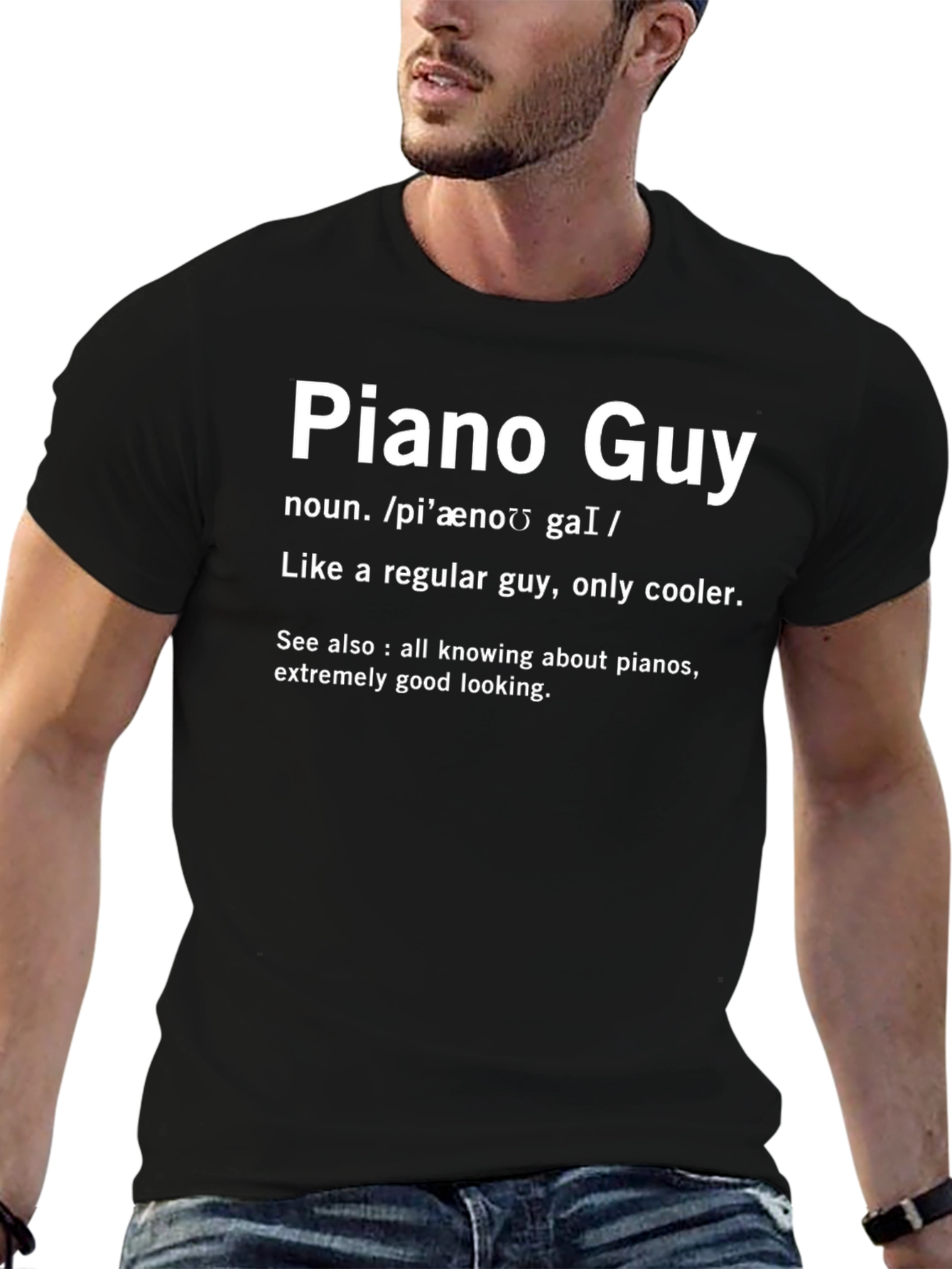 Piano Guy Definition T-Shirt - Cool Musician Tee