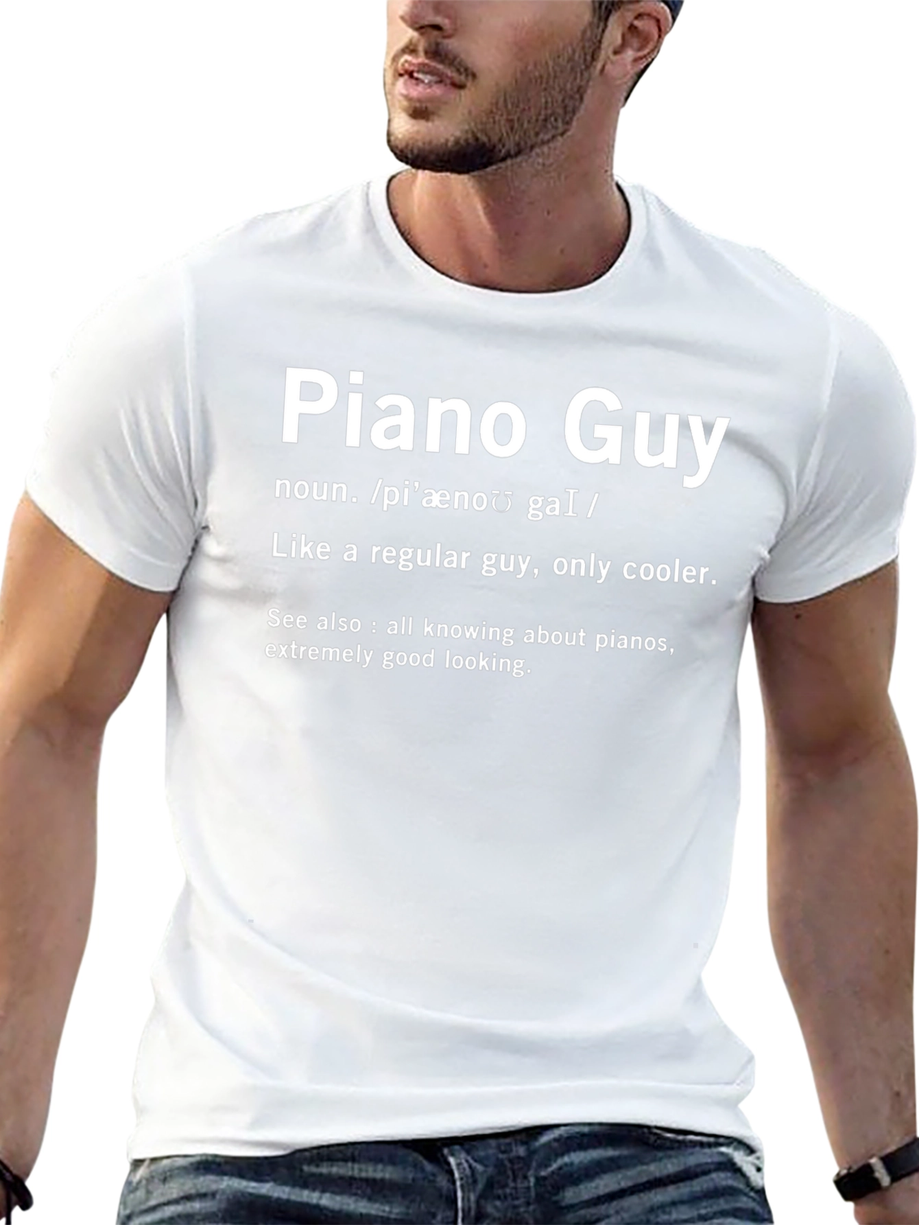 Piano Guy Definition T-Shirt - Cool Musician Tee