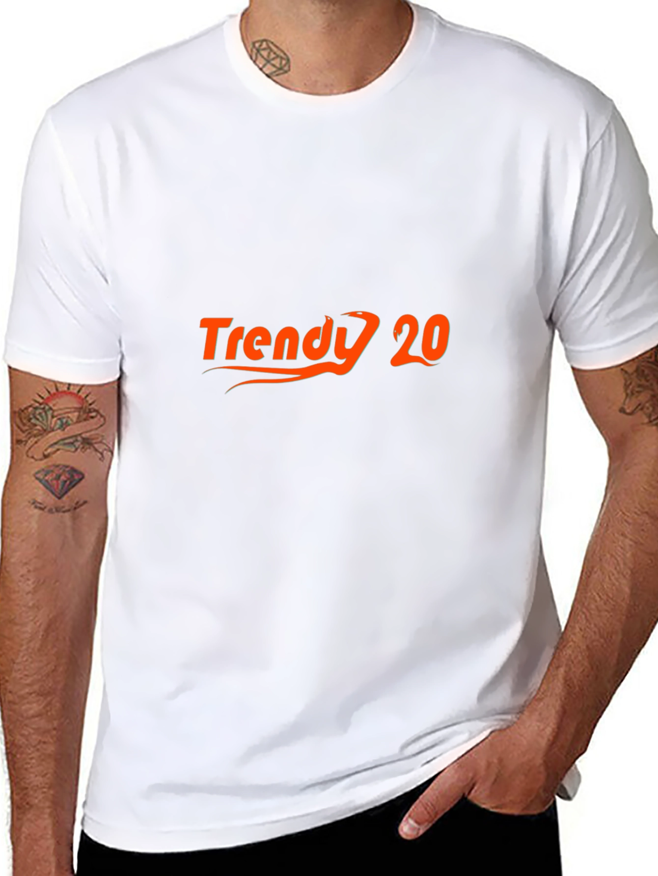 Trendy 20 Black Graphic Tee - Stylish Casual Wear