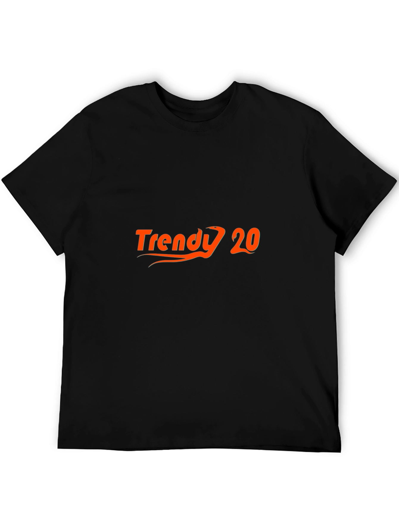 Trendy 20 Black Graphic Tee - Stylish Casual Wear