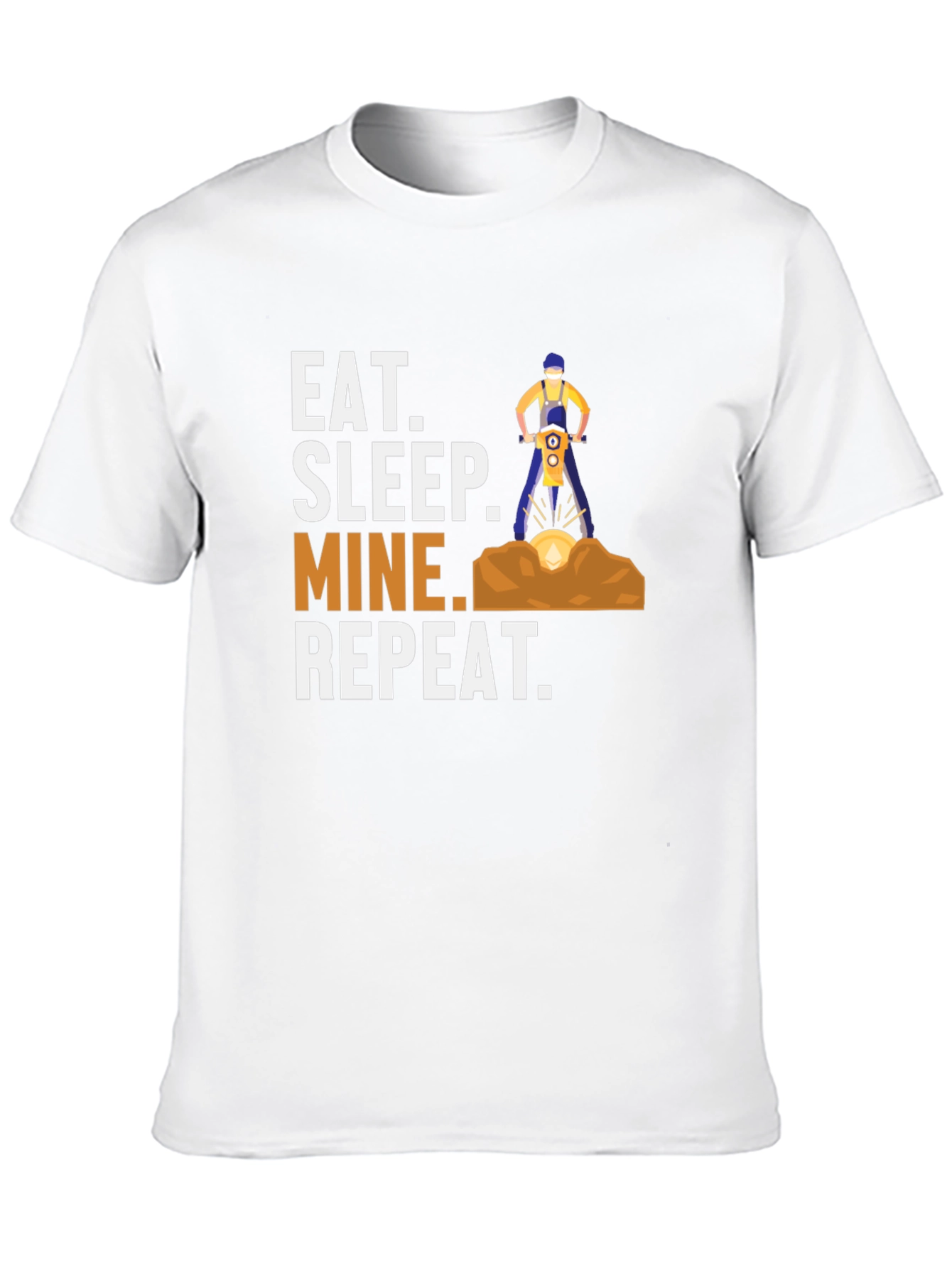 Eat Sleep Mine Repeat Graphic T-Shirt