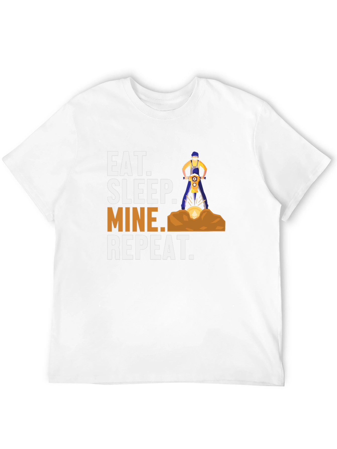 Eat Sleep Mine Repeat Graphic T-Shirt