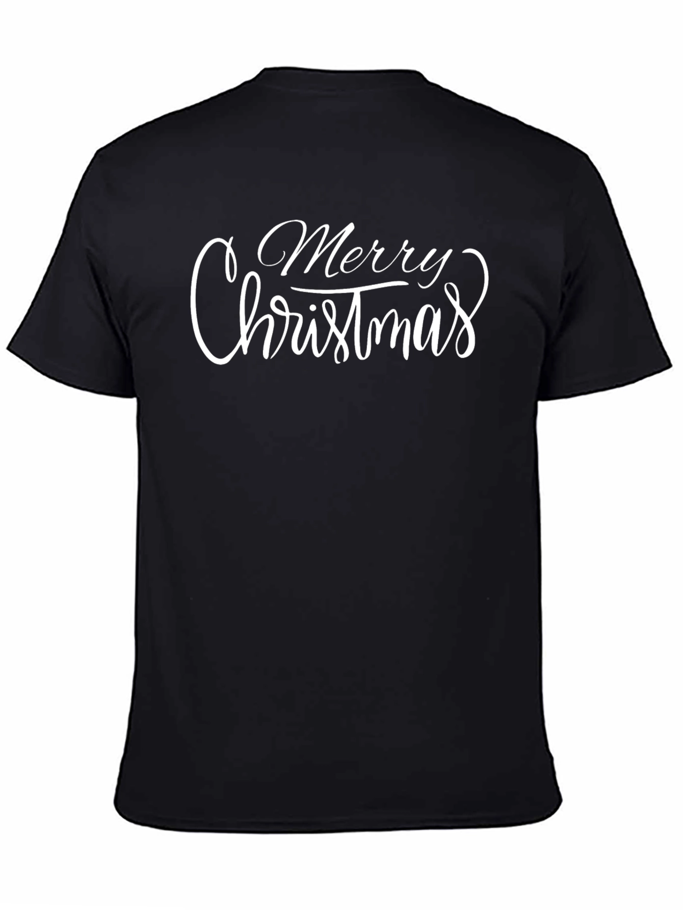 Merry Christmas Graphic Tee - Black