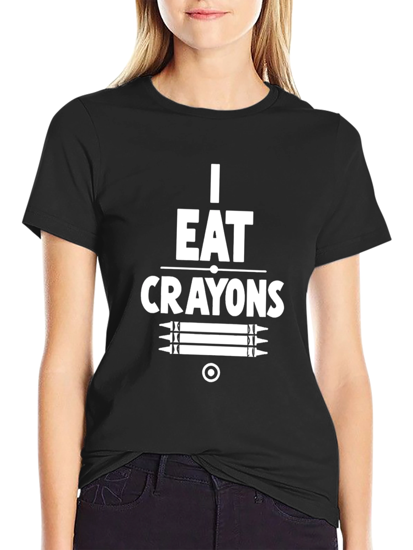 I Eat Crayons T-Shirt - Funny Graphic Tee