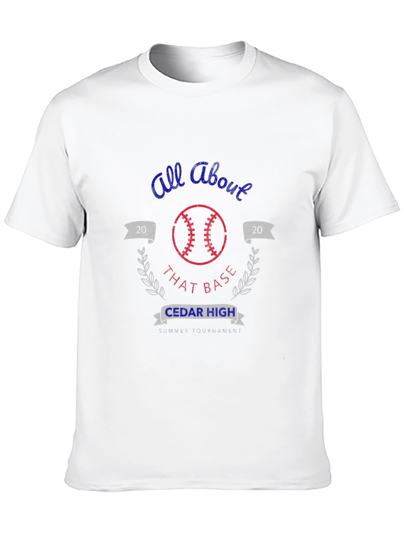 All About That Base Cedar High Baseball T-Shirt