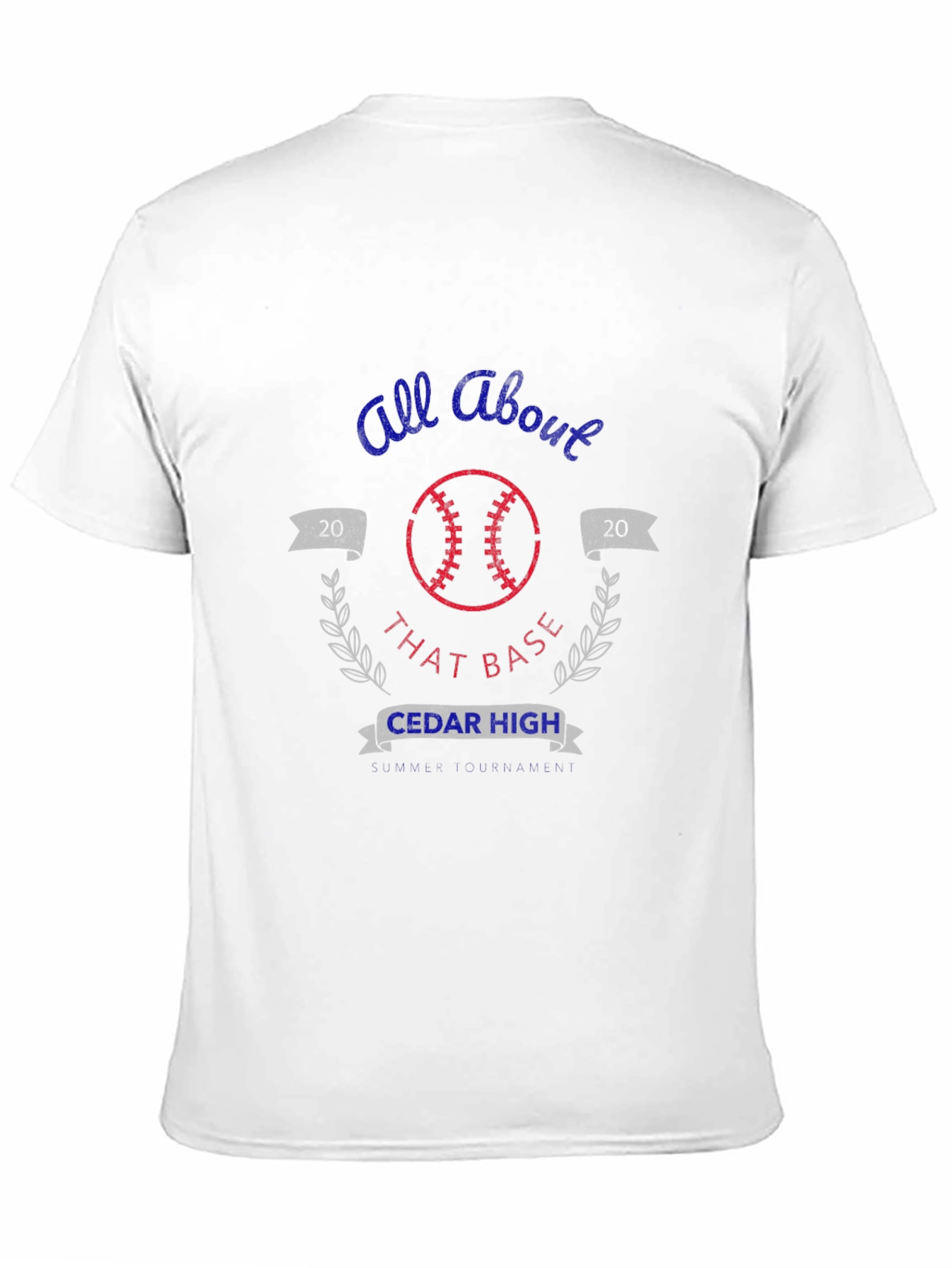 All About That Base Cedar High Baseball T-Shirt