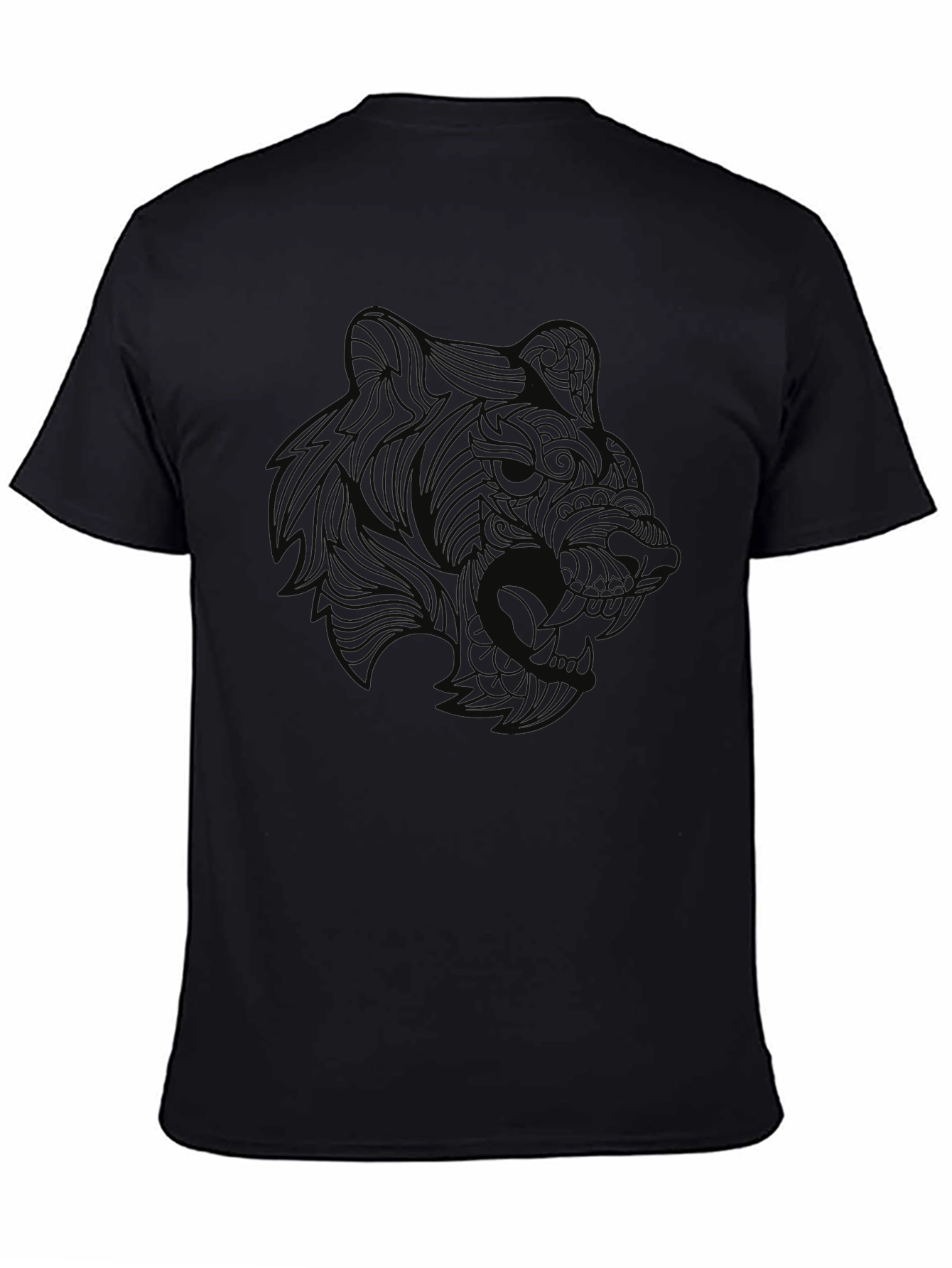 Mens Black Bear Graphic Tee