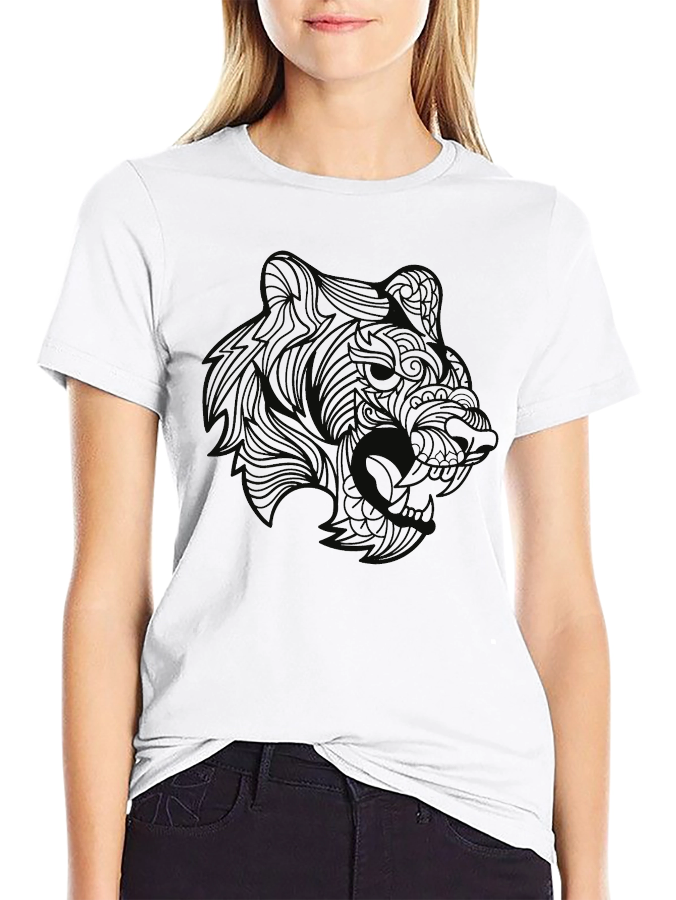 Mens Black Bear Graphic Tee