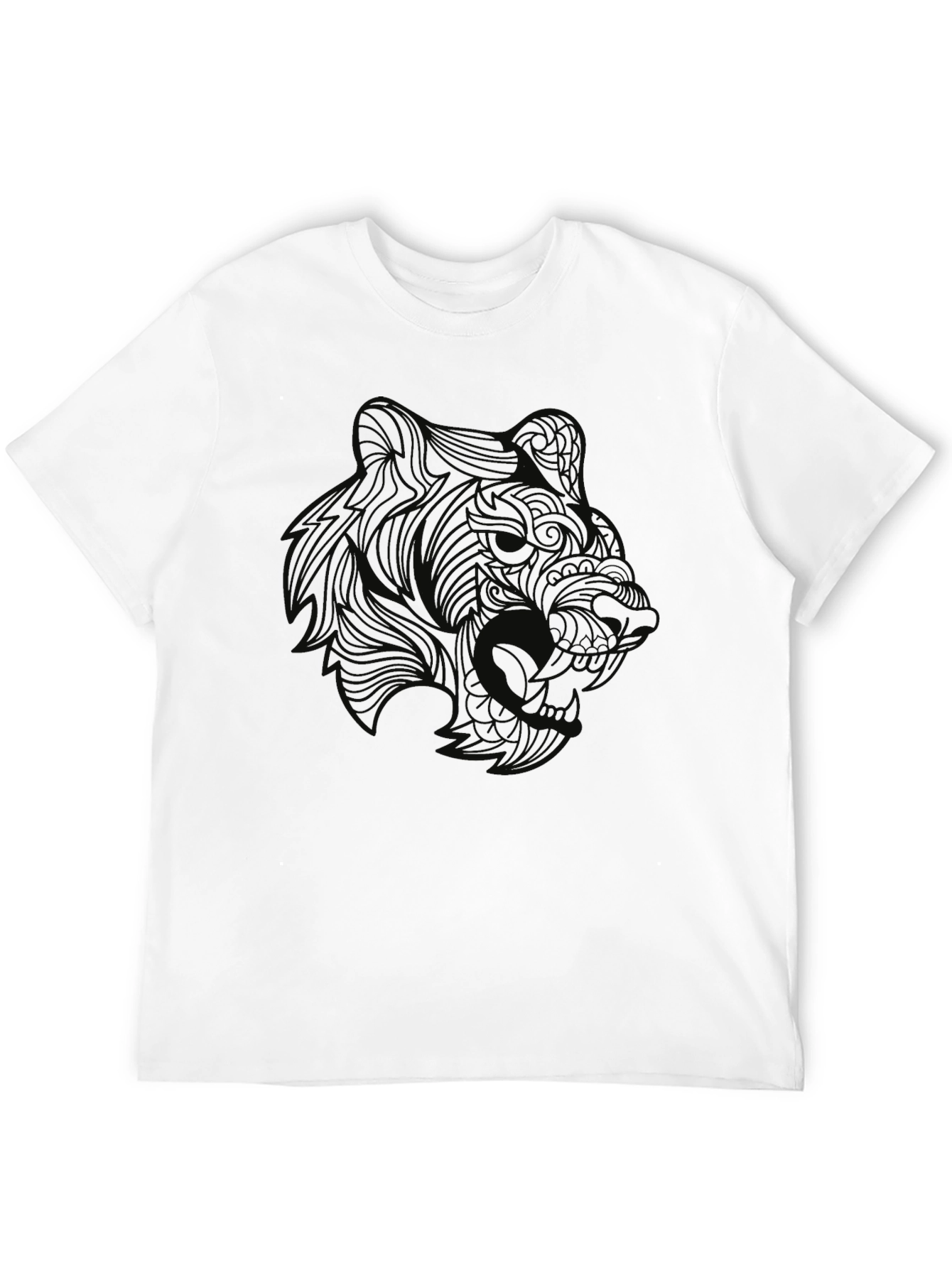 Mens Black Bear Graphic Tee
