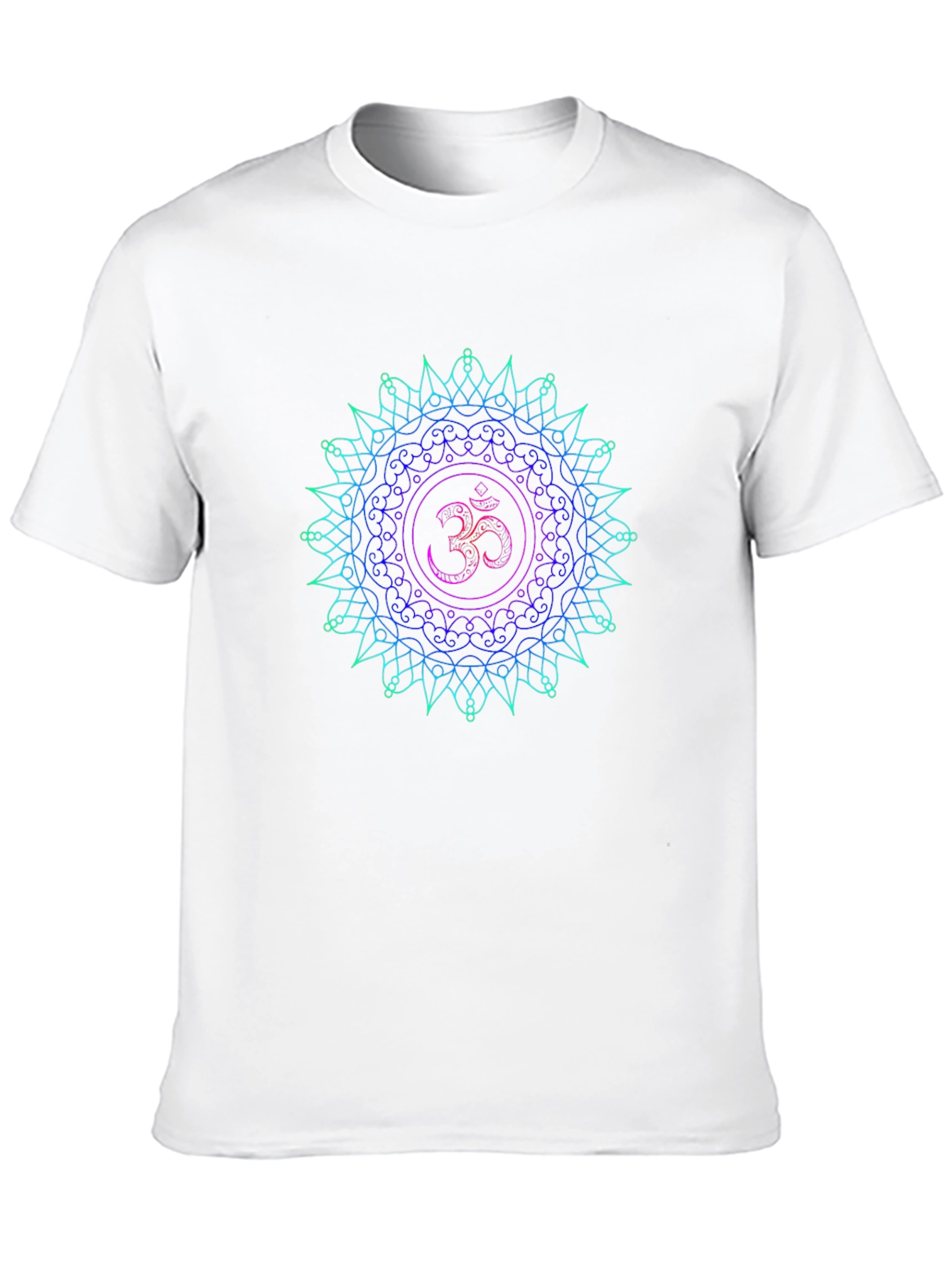 Om Mandala T-Shirt - Spiritual Symbol Black Tee