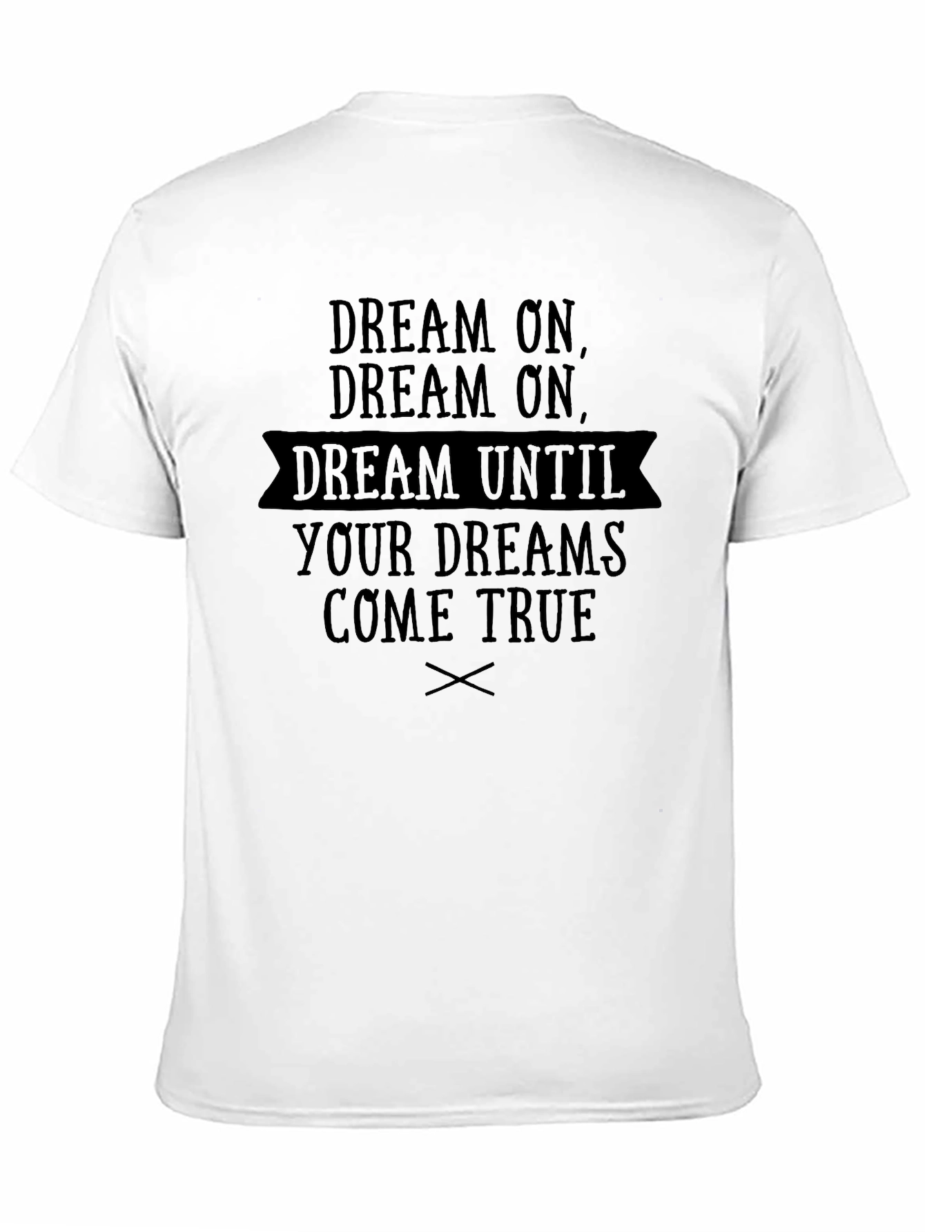 Dream On Graphic Print Black T-Shirt