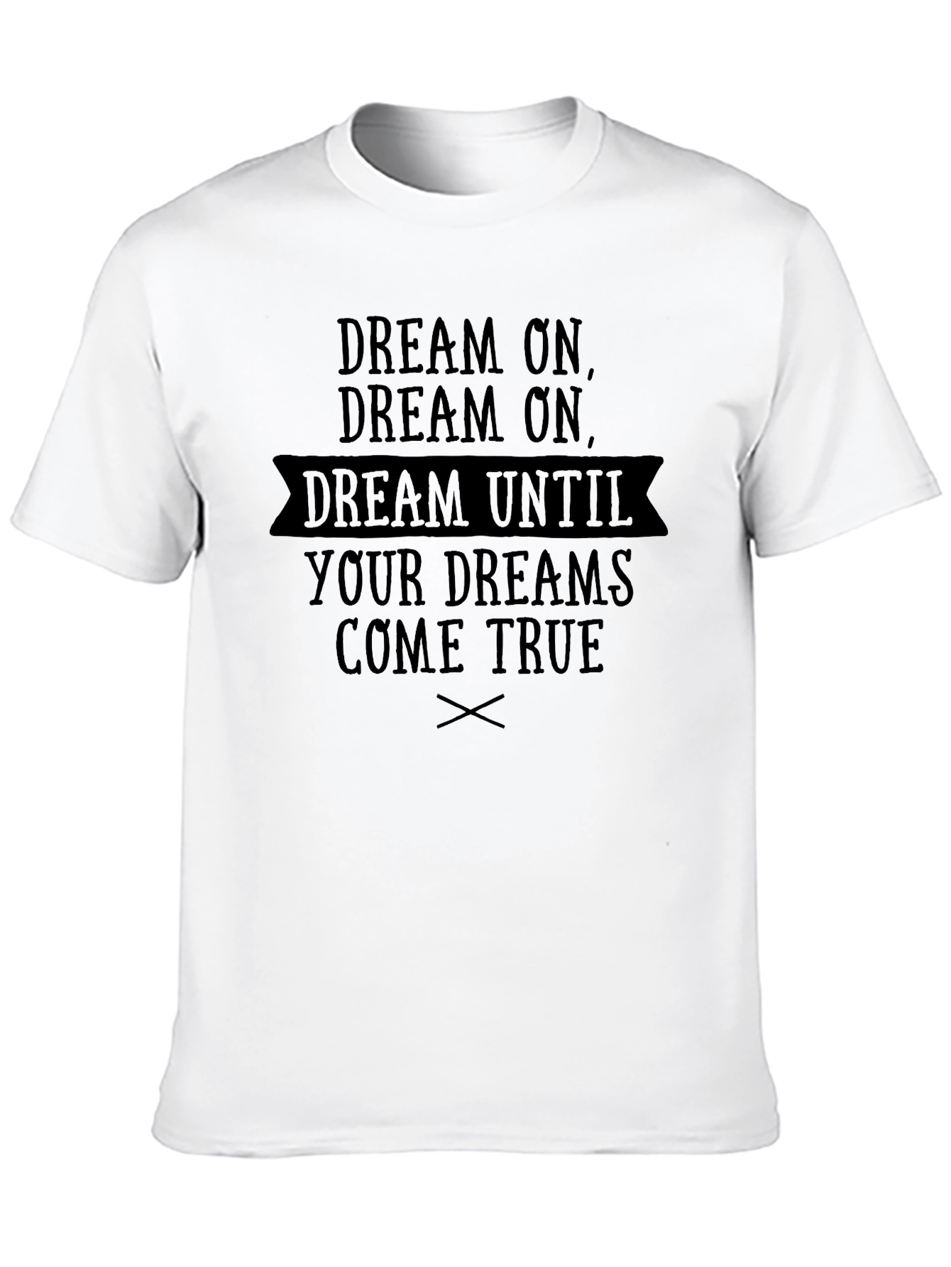 Dream On Graphic Print Black T-Shirt