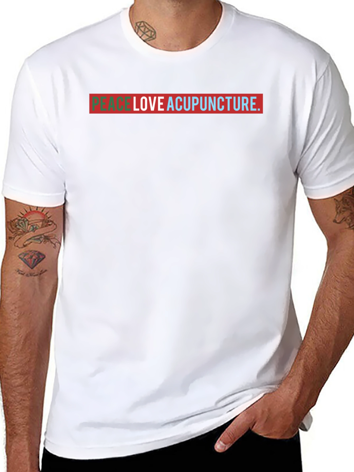 Peace Love Acupuncture Graphic T-Shirt