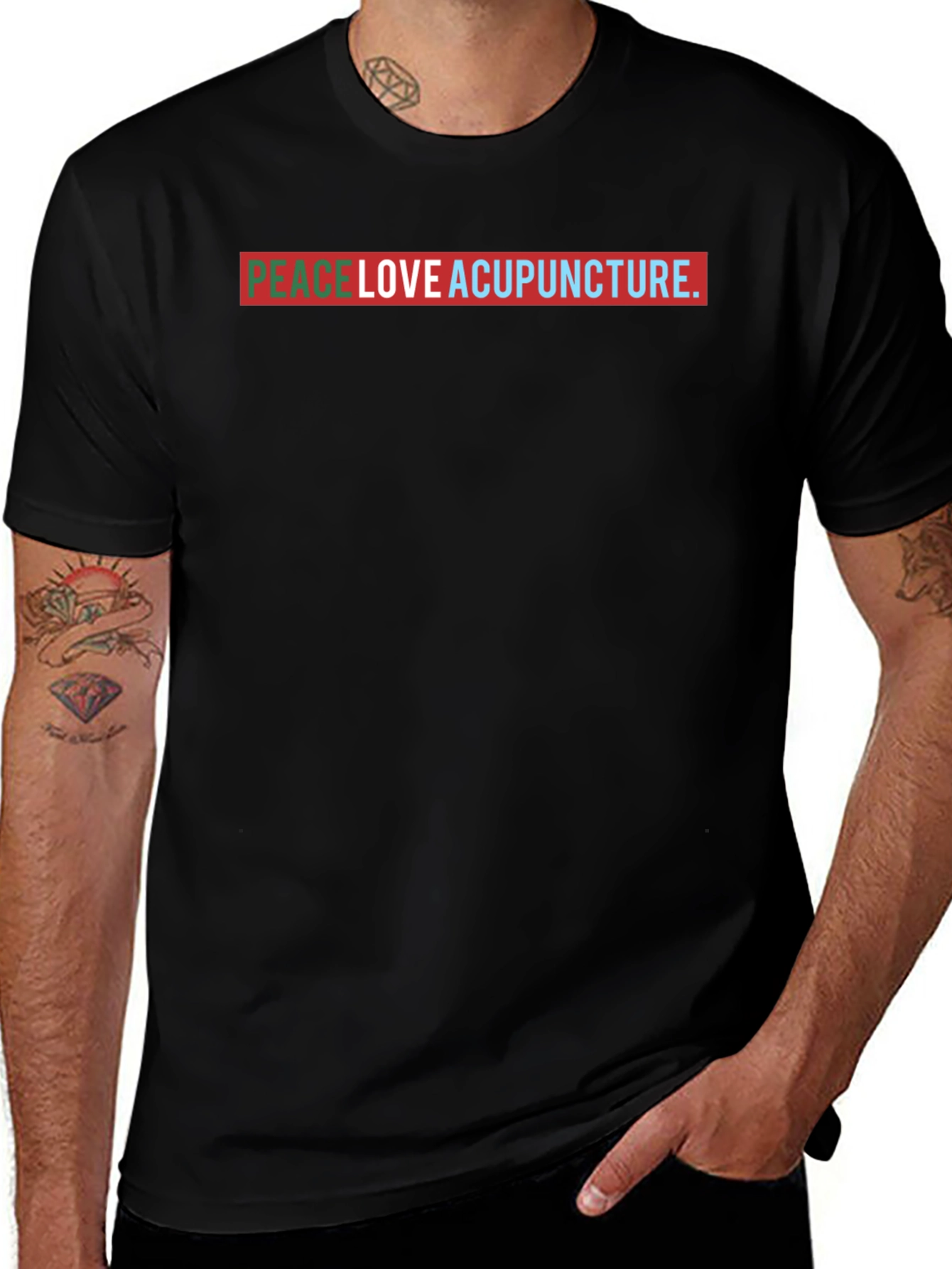 Peace Love Acupuncture Graphic T-Shirt