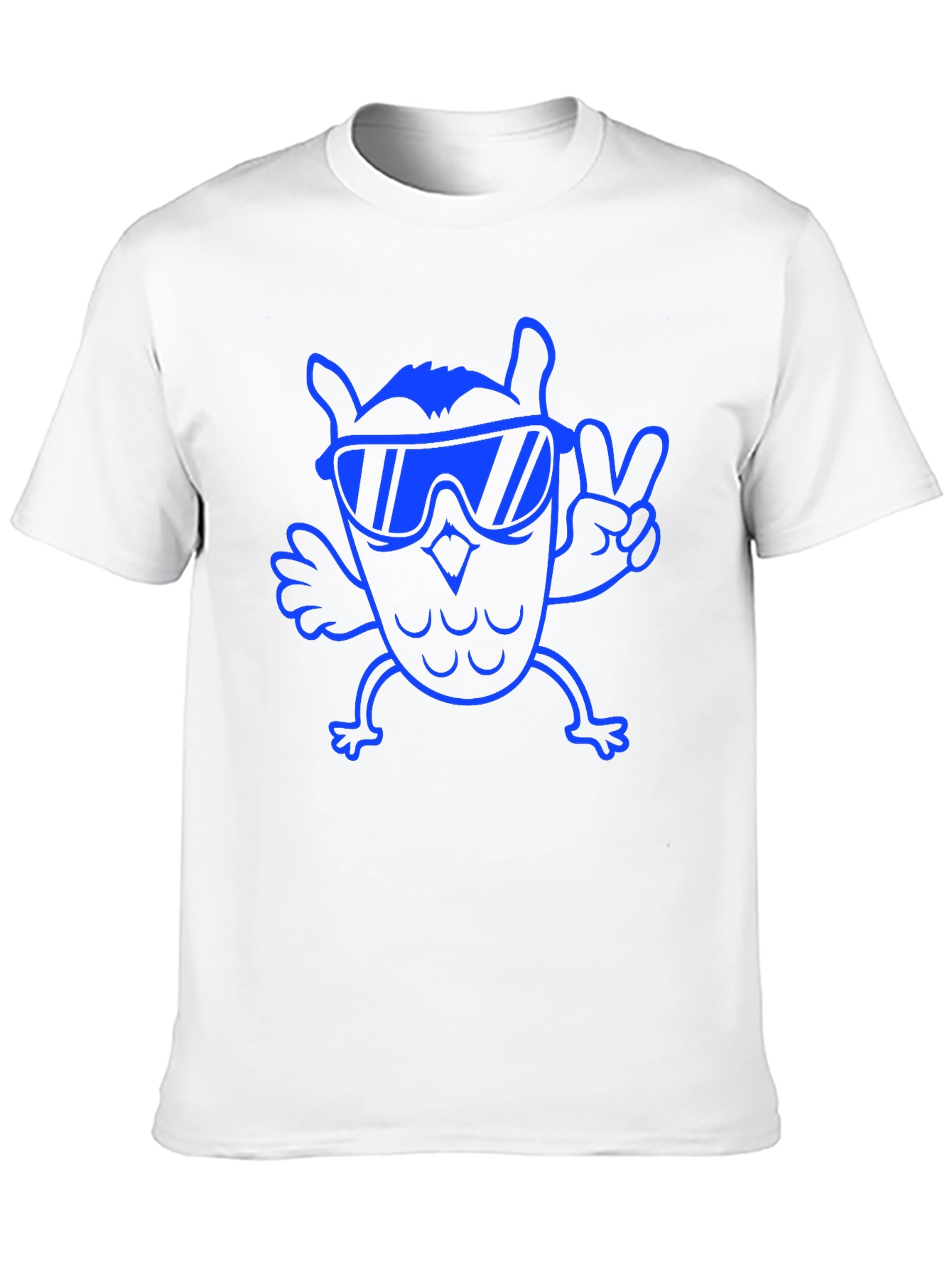Cool Owl Tee - Black Cotton T-Shirt