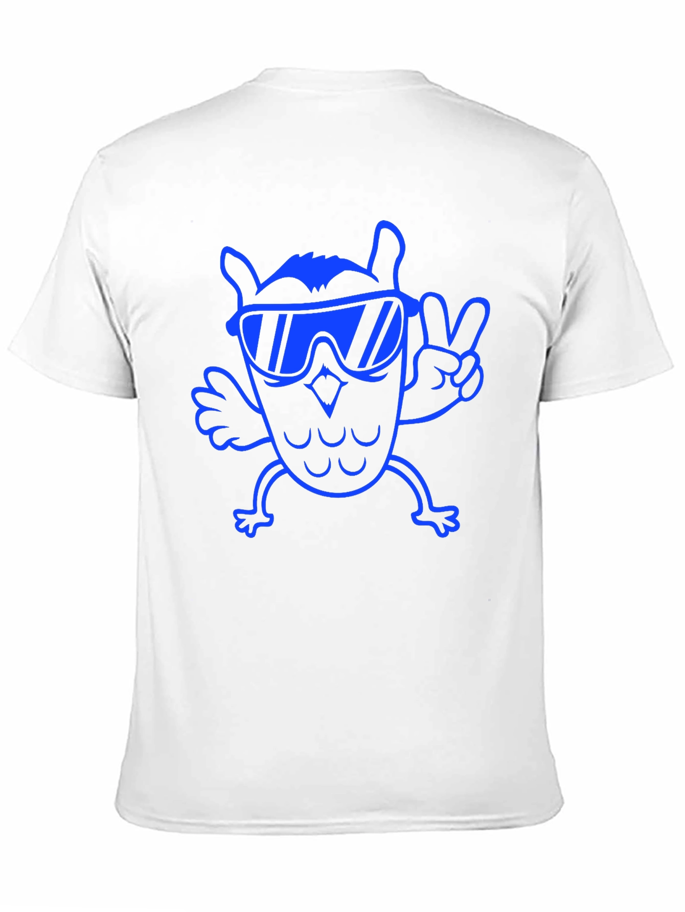 Cool Owl Tee - Black Cotton T-Shirt