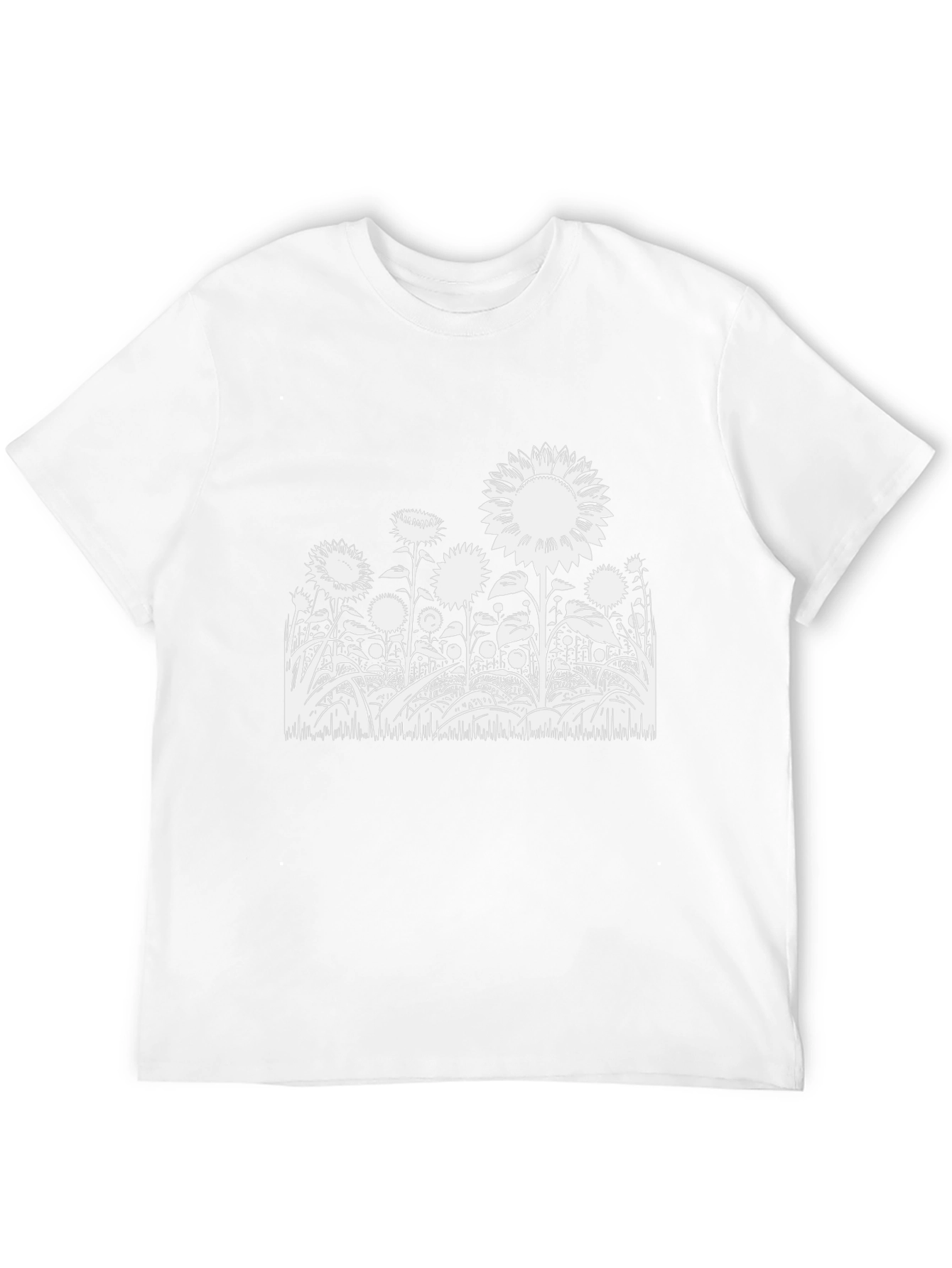 Sunflower Graphic Tee - Black Cotton Blend