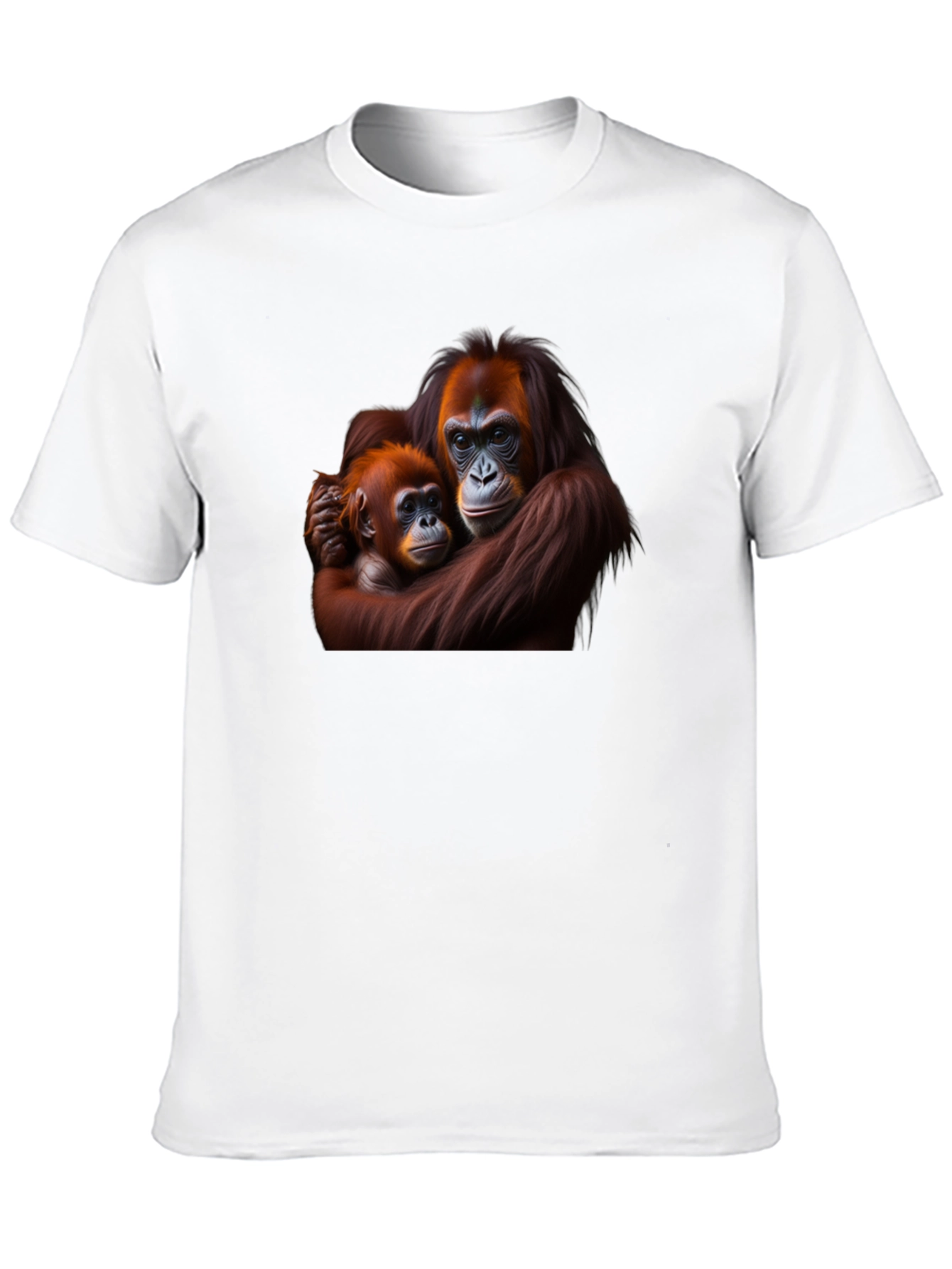 Orangutan Mother and Baby Graphic T-Shirt