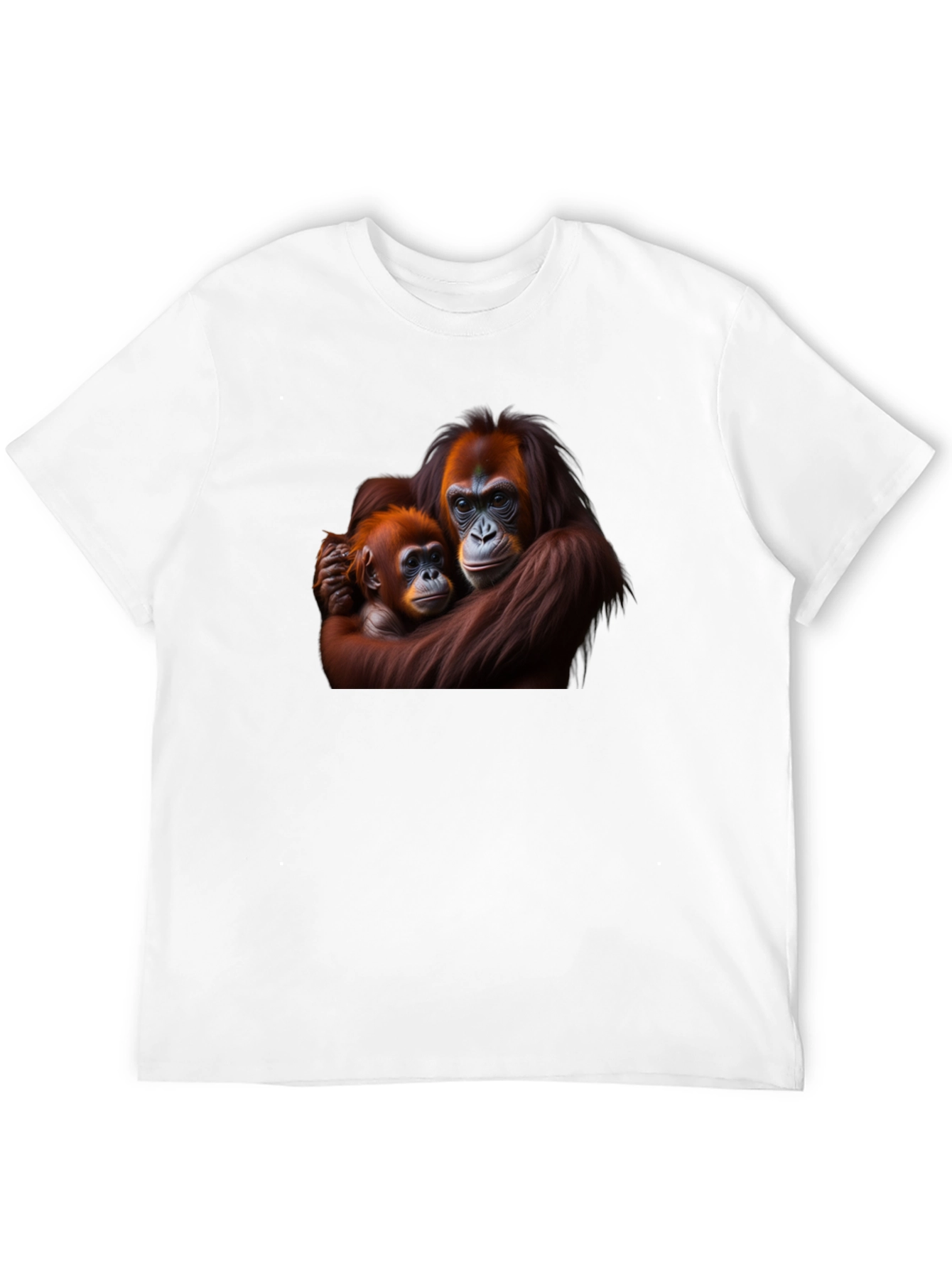Orangutan Mother and Baby Graphic T-Shirt